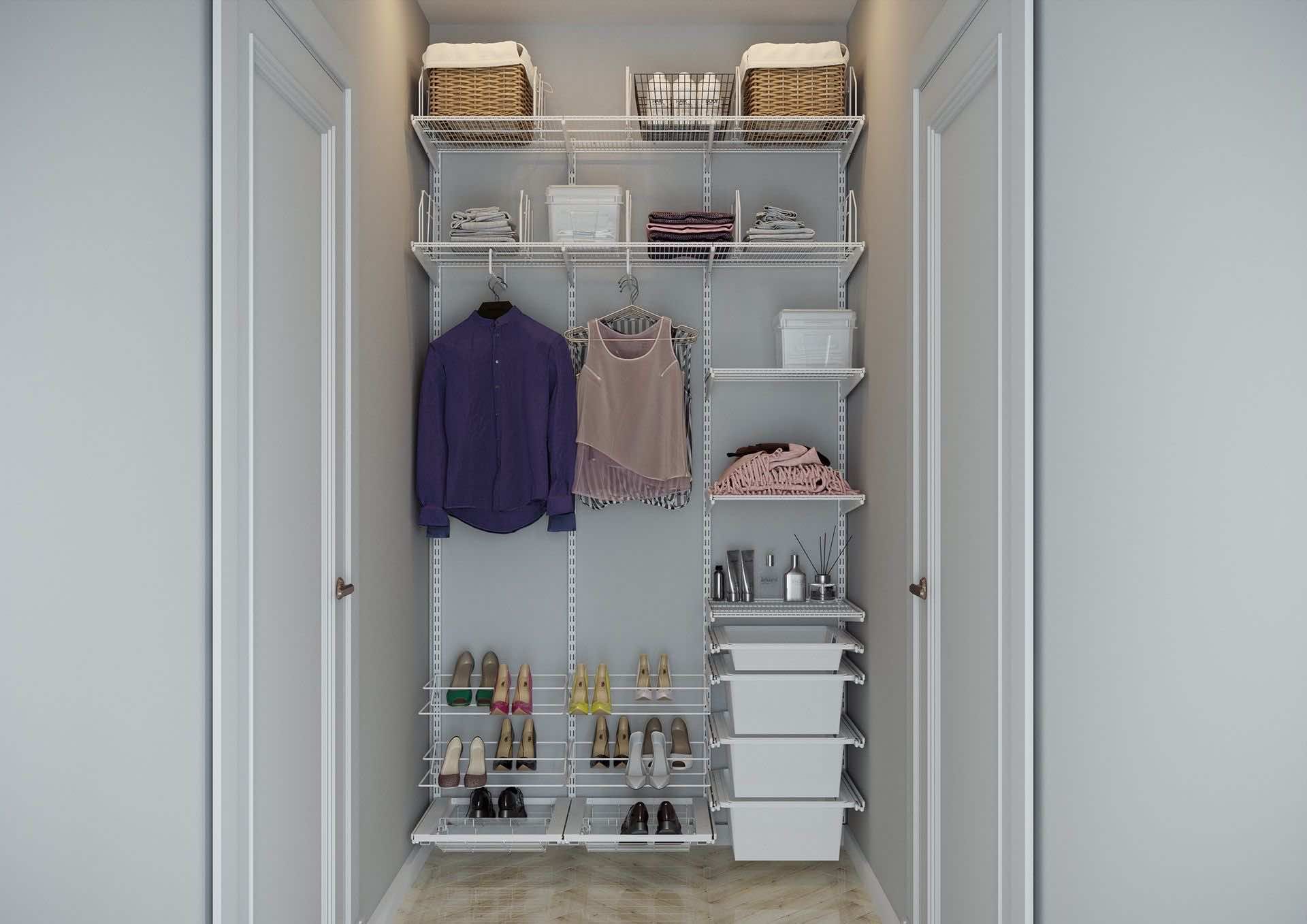 Гардеробная-прихожая ARISTO — универсальная система хранения для входной зоны
