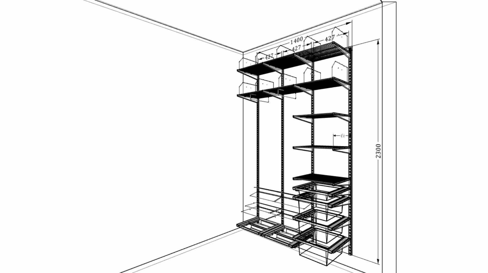 Гардеробная-прихожая ARISTO — универсальная система хранения для входной зоны