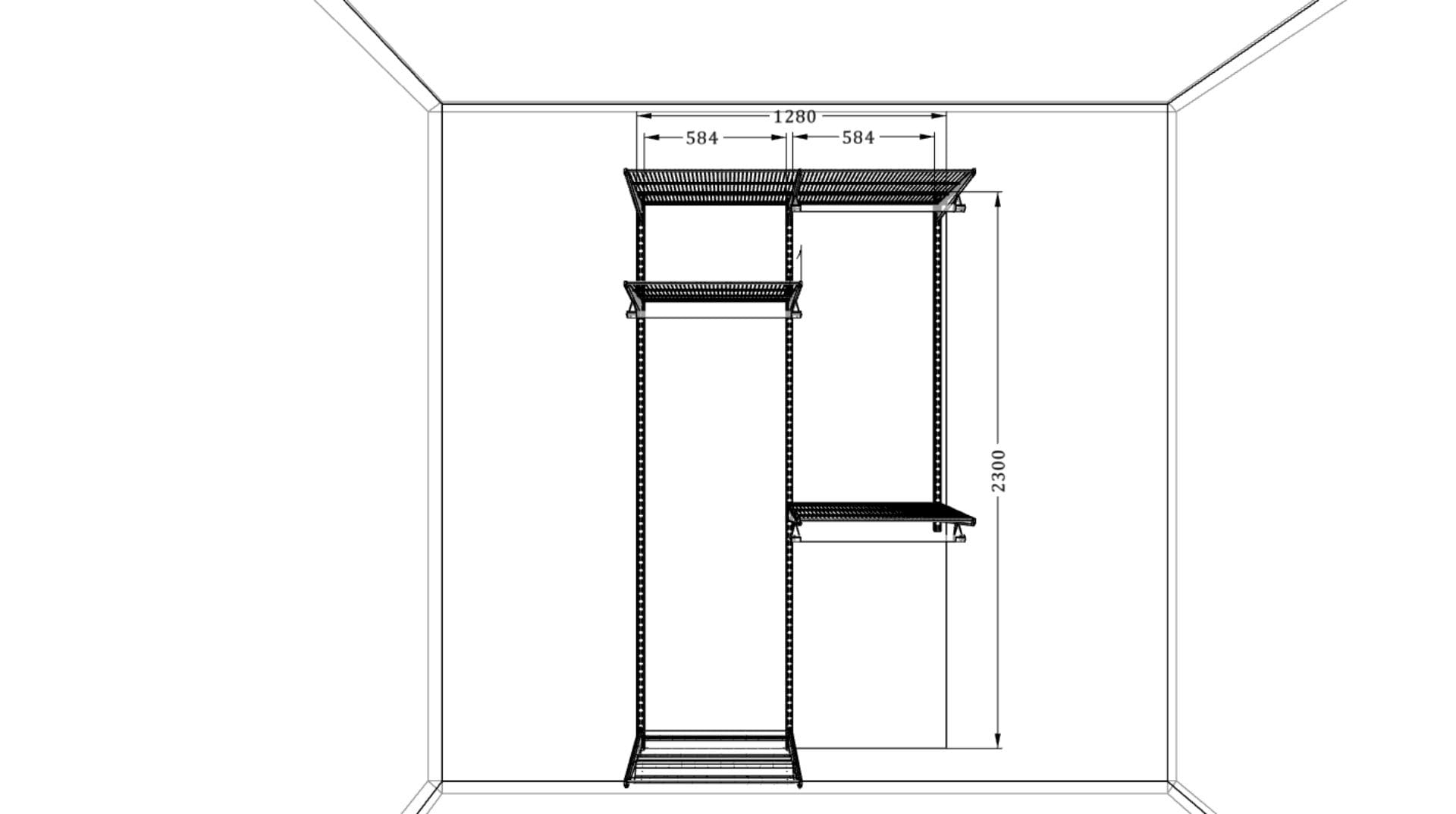 Маленькая гардеробная — компактное решение для ограниченного пространства