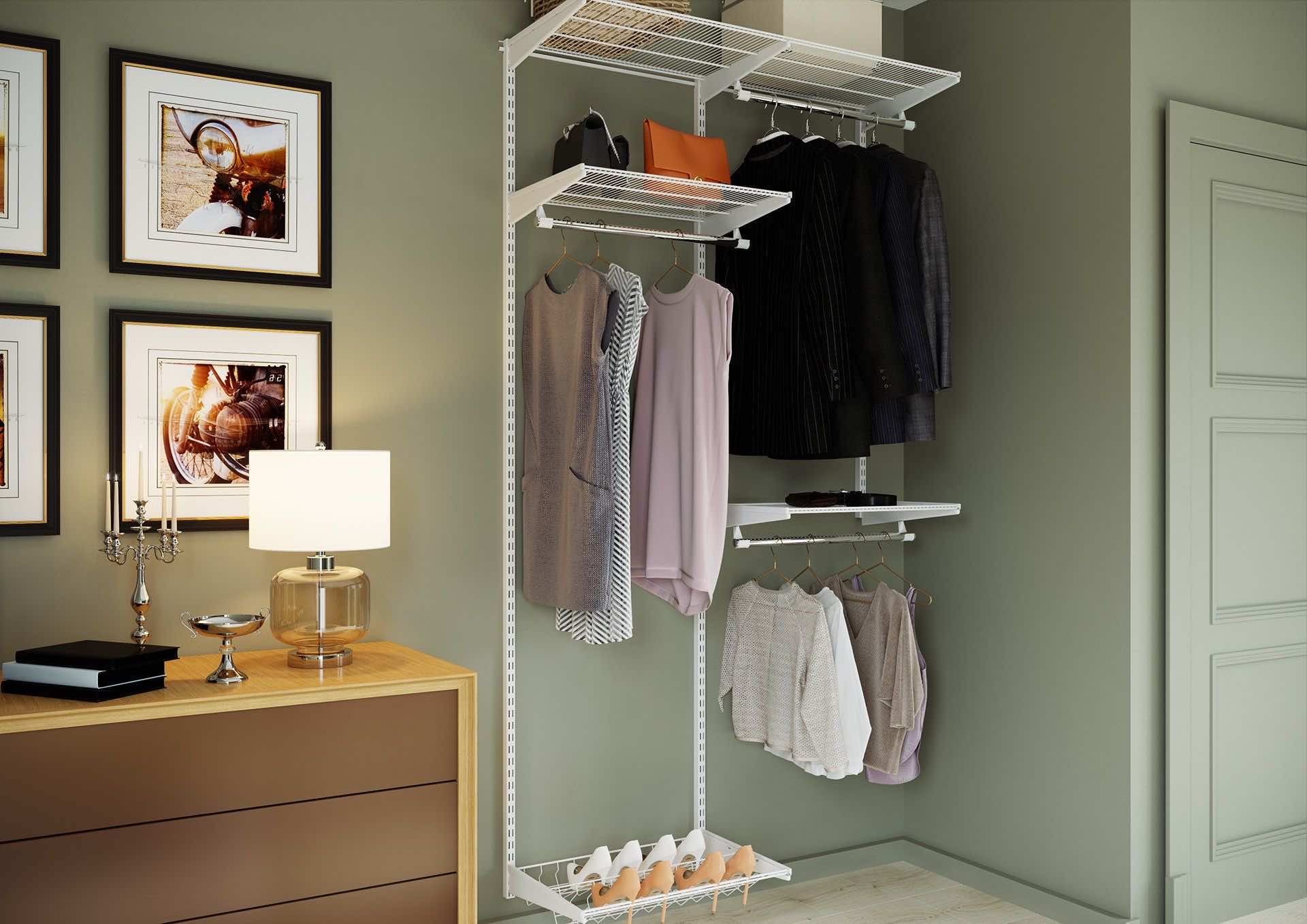 Маленькая гардеробная — компактное решение для ограниченного пространства