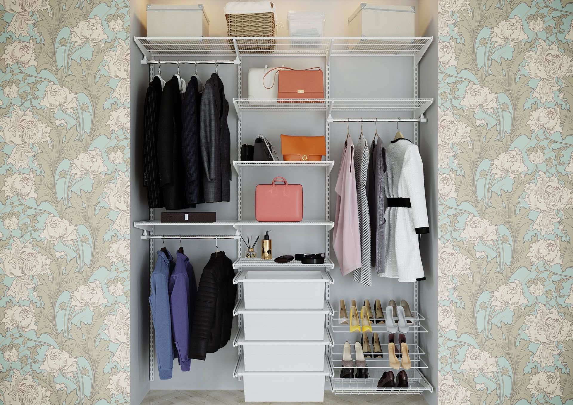 Ниша под гардеробную — основа для установки модульной системы хранения