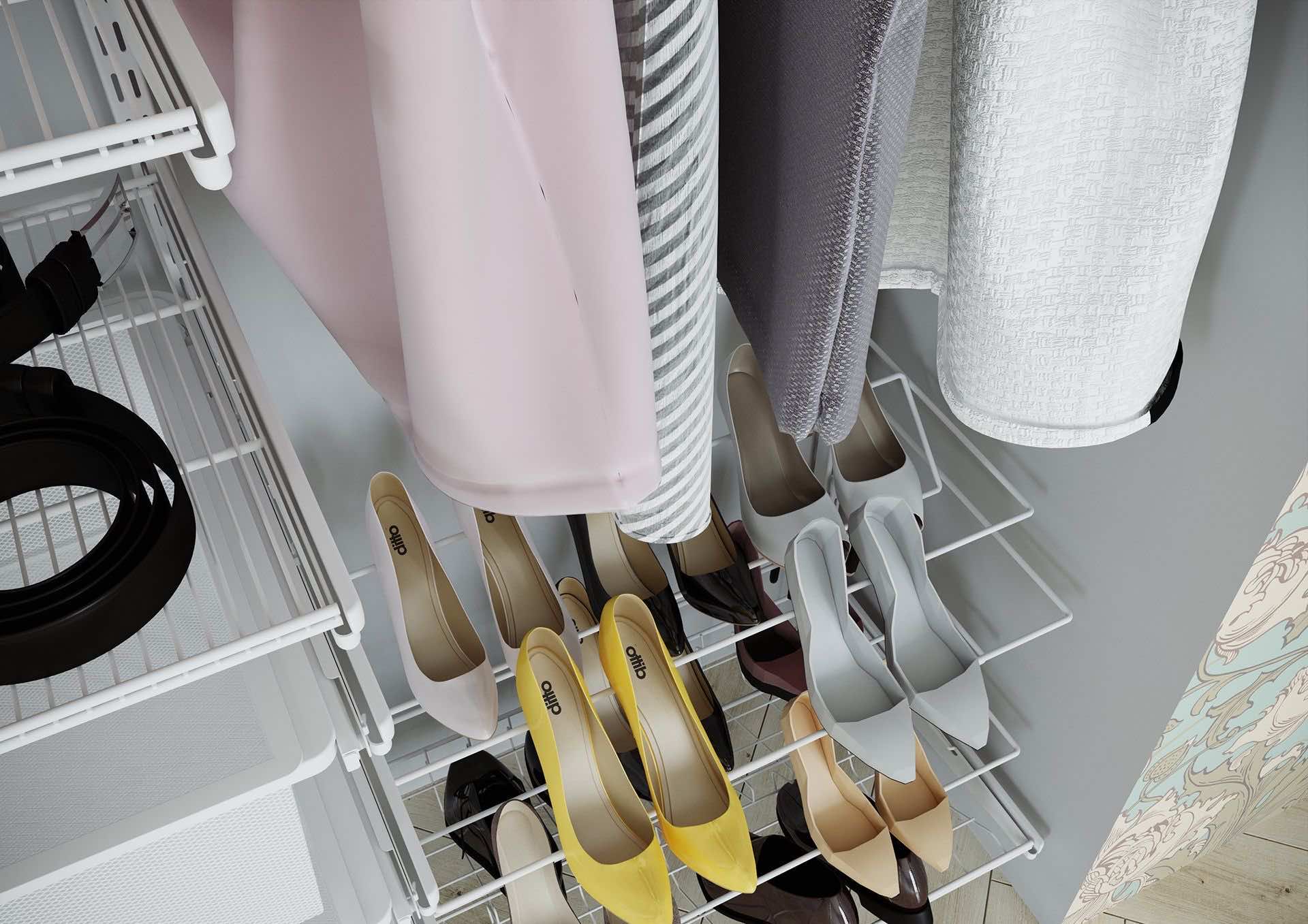 Ниша под гардеробную — основа для установки модульной системы хранения