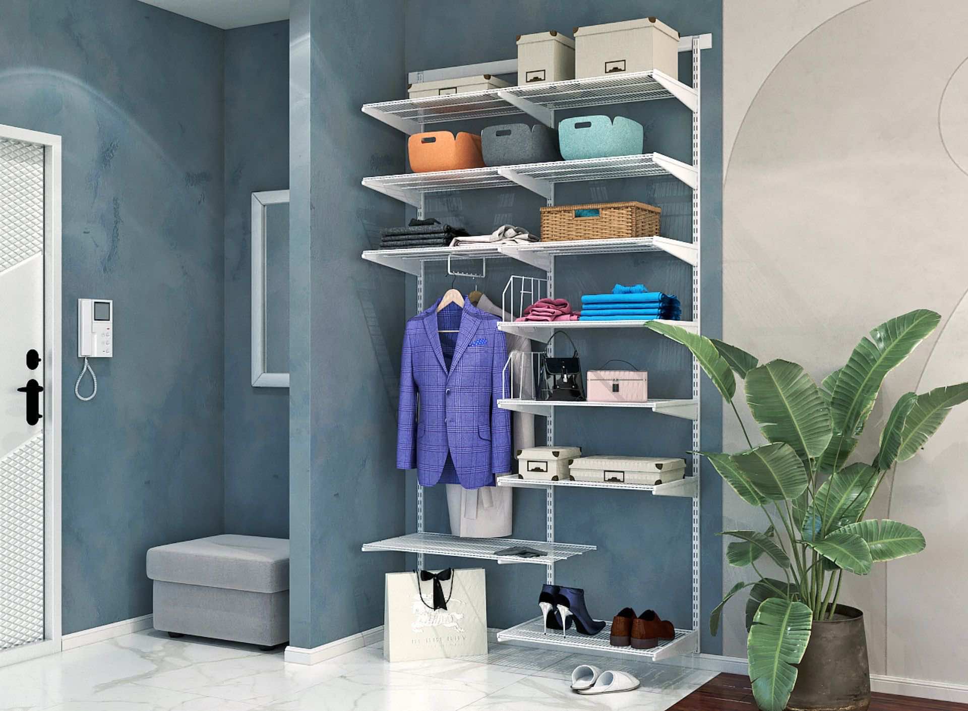 Открытая прихожая — лёгкая система хранения для входной зоны