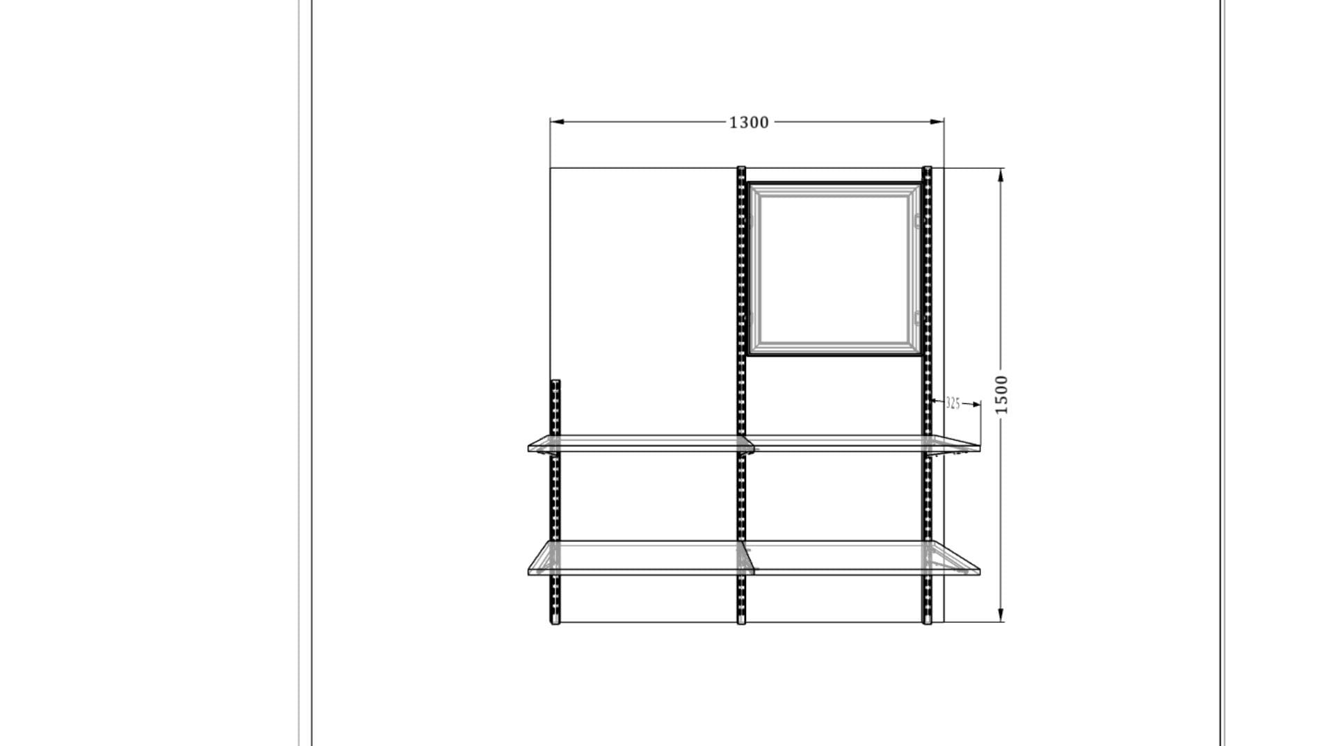 Открытые полки с зеркалом — лёгкое решение для хранения и визуального расширения пространства