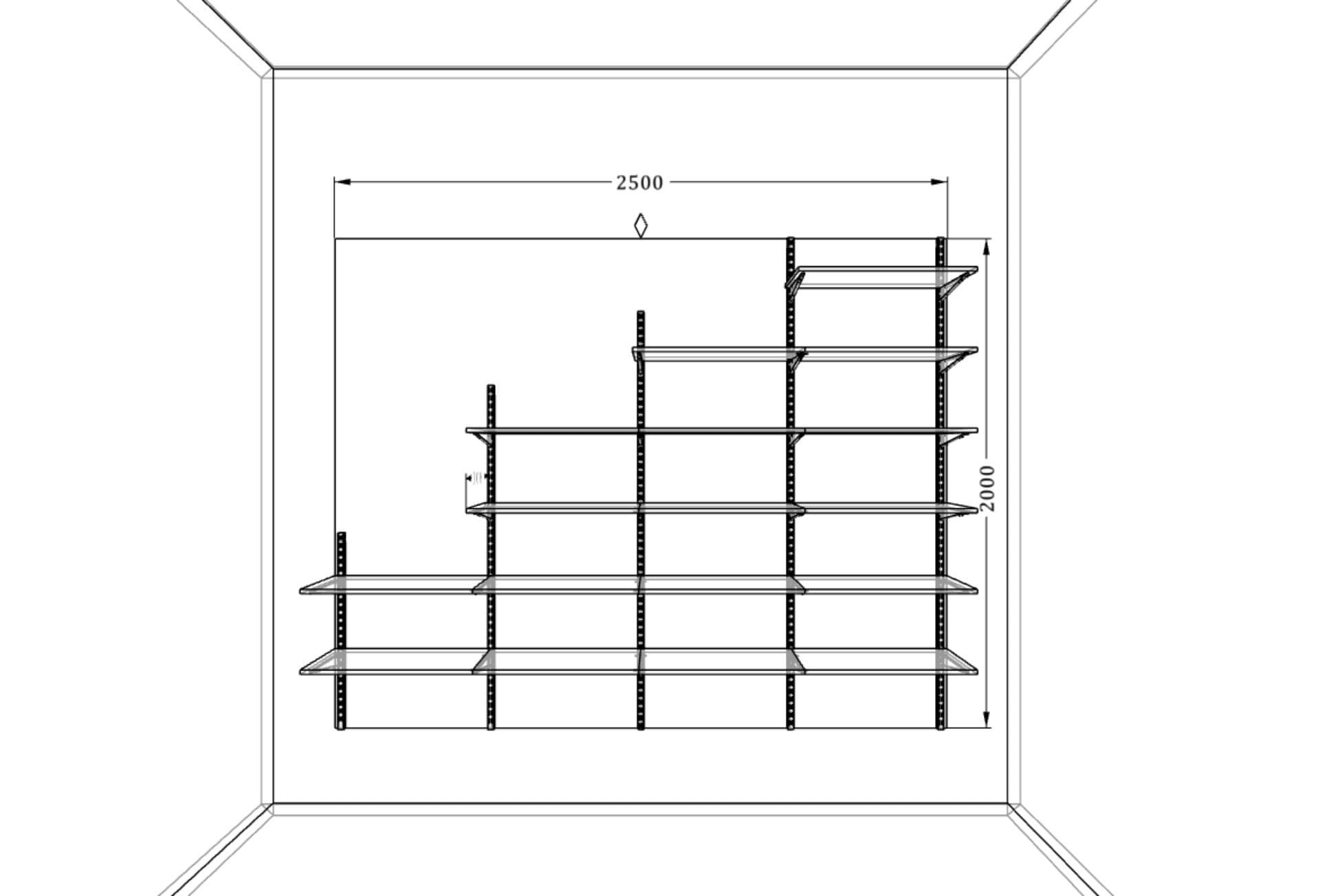 Система полок под лестницей — использование сложной зоны для удобного размещения вещей