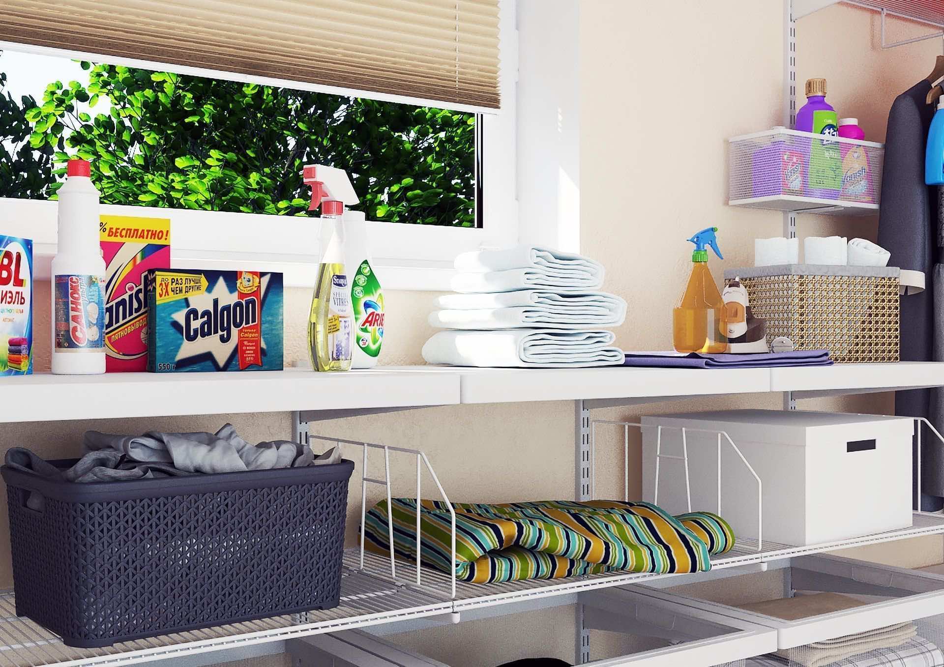 Постирочная ARISTO — функциональная система хранения для частного дома