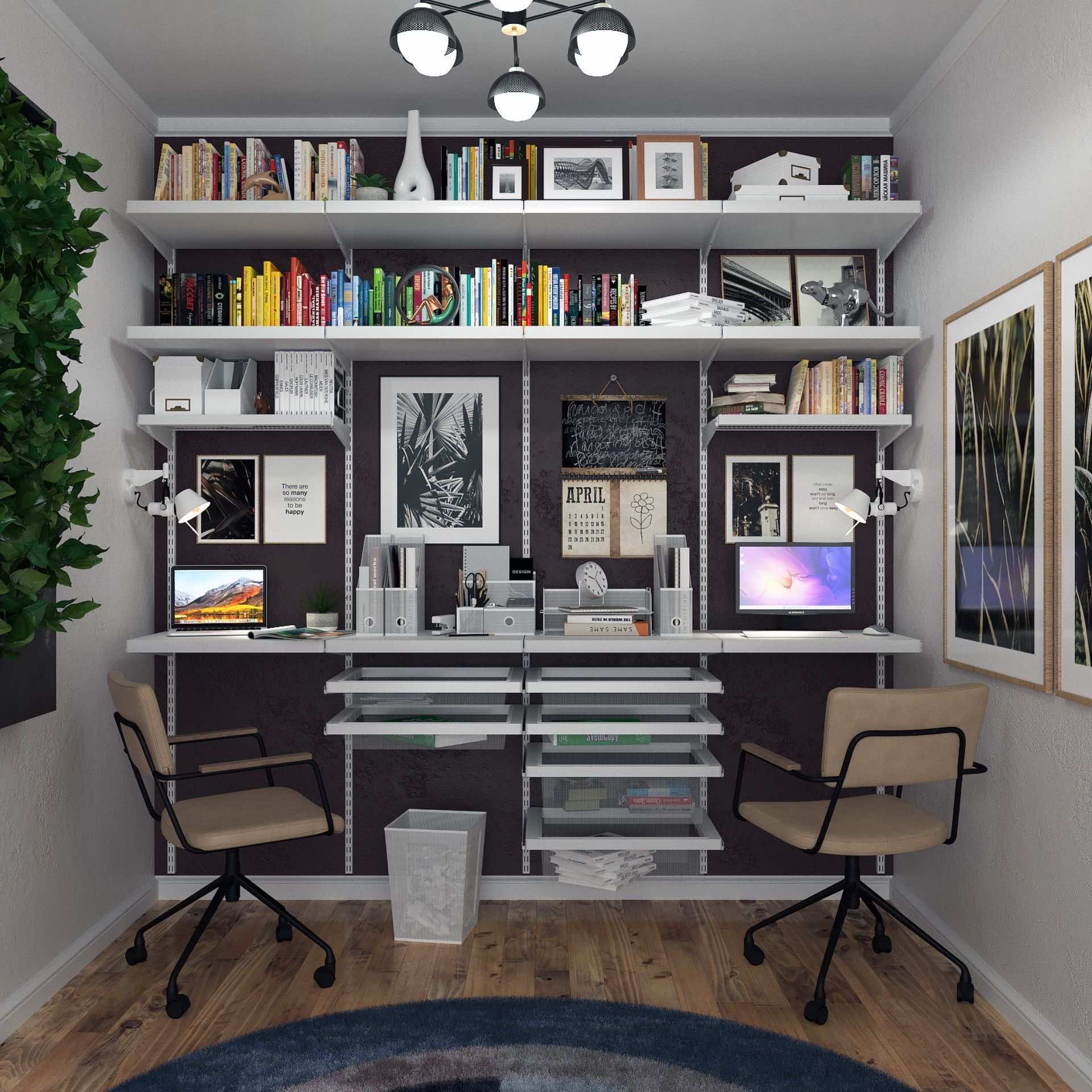 Домашний офис ARISTO на два рабочих места — функциональный комплект для организации работы