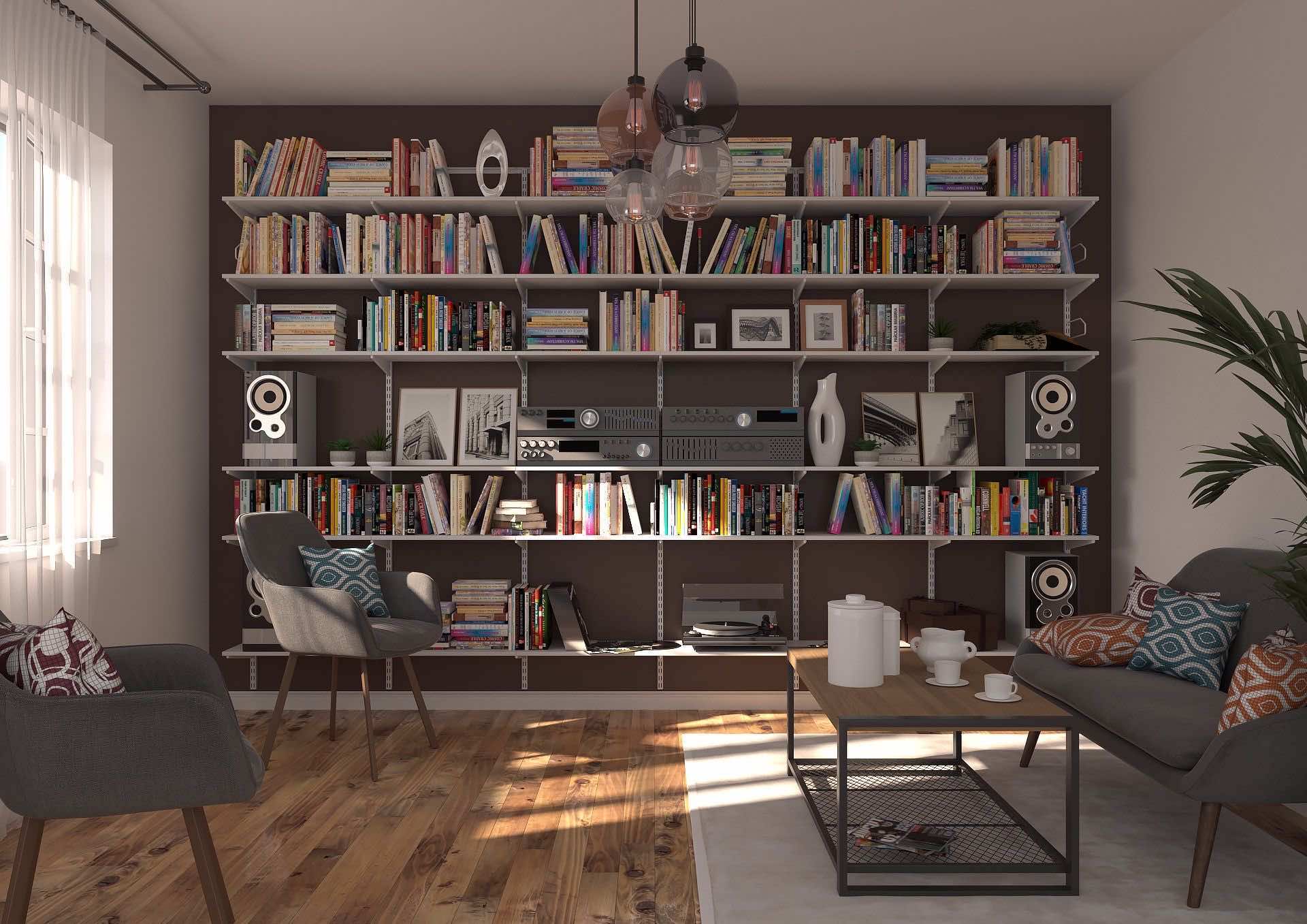 Стеллаж для книг и аппаратуры — универсальная конструкция для размещения техники и библиотек