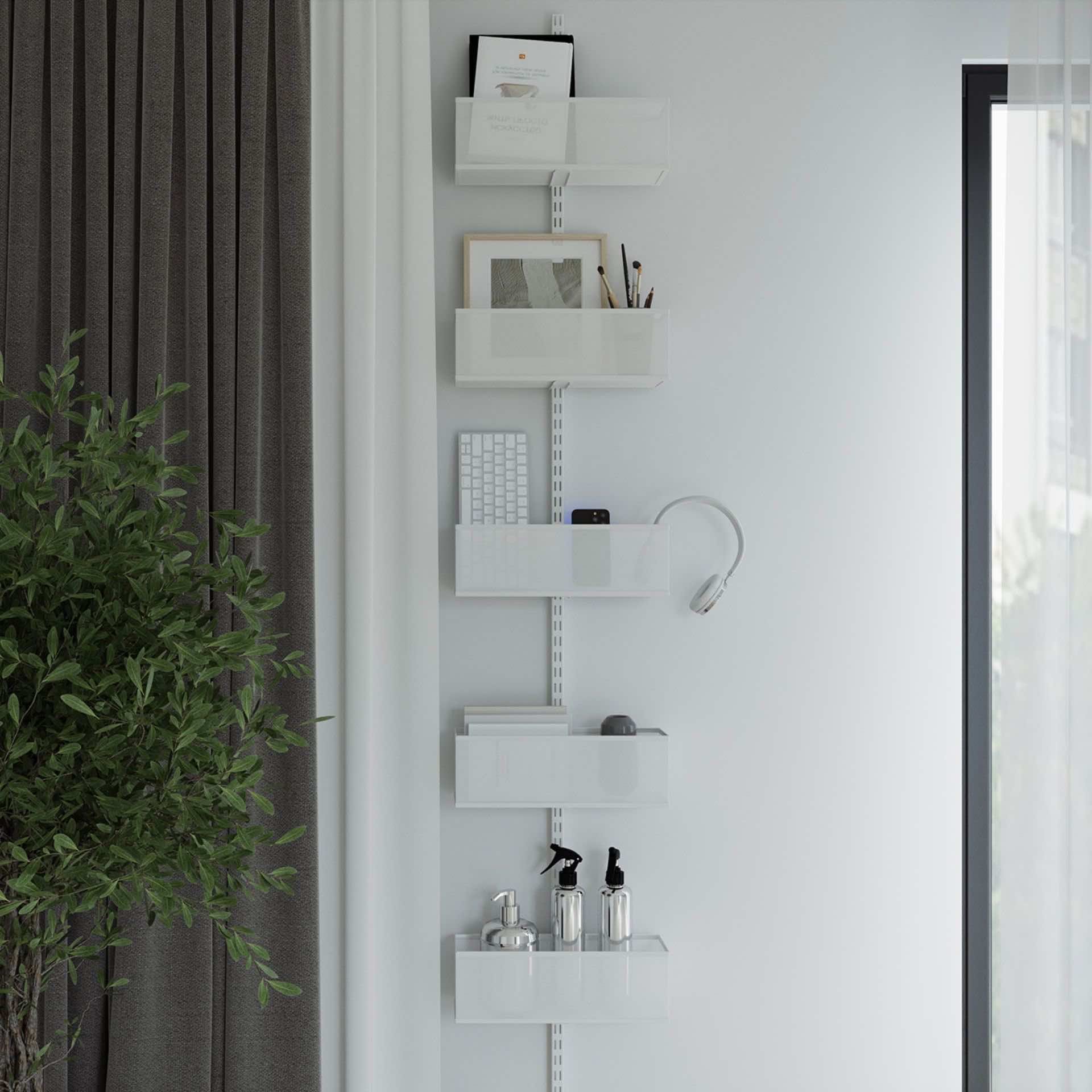 Навесной стеллаж — компактная система для хранения одежды, обуви или аксессуаров