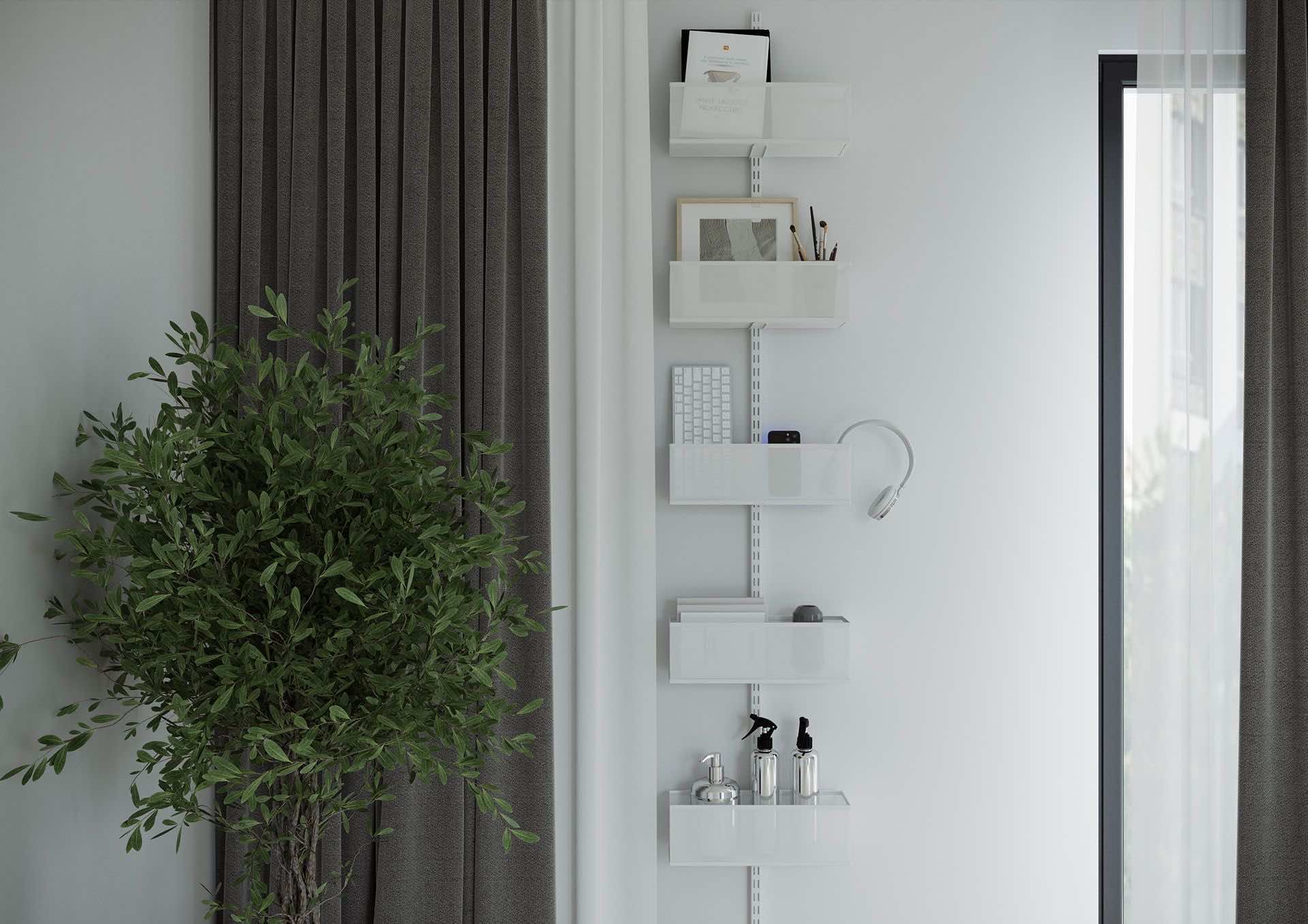 Навесной стеллаж — компактная система для хранения одежды, обуви или аксессуаров