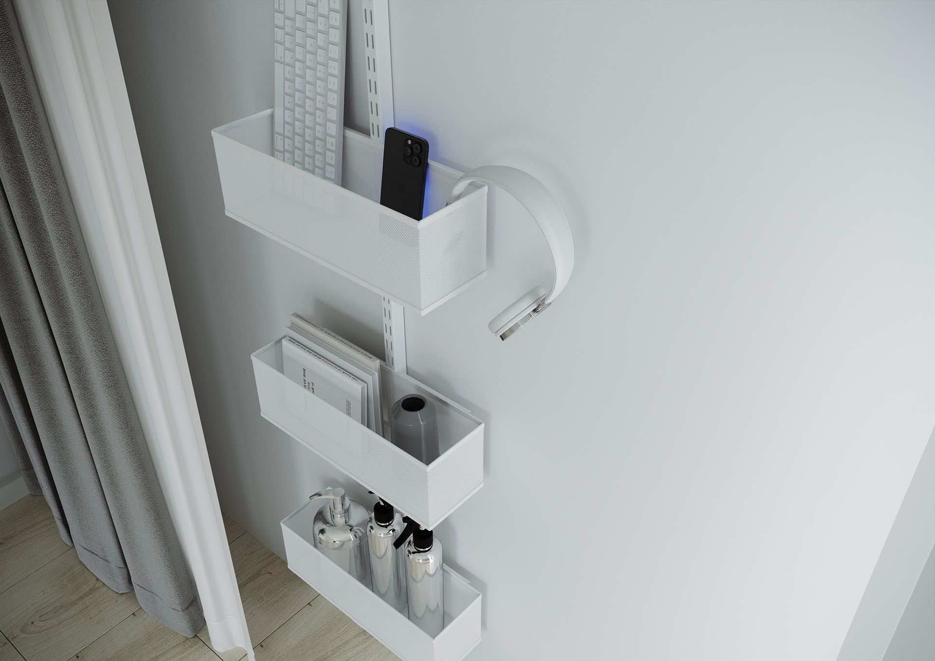 Навесной стеллаж — компактная система для хранения одежды, обуви или аксессуаров