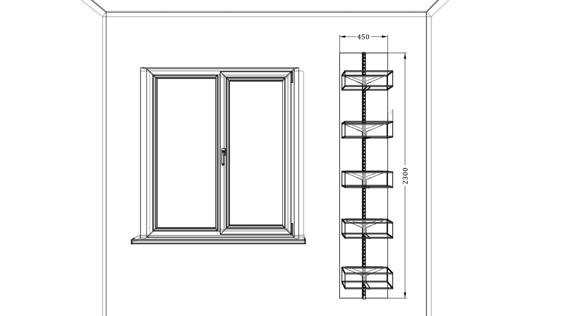 Навесной стеллаж — компактная система для хранения одежды, обуви или аксессуаров