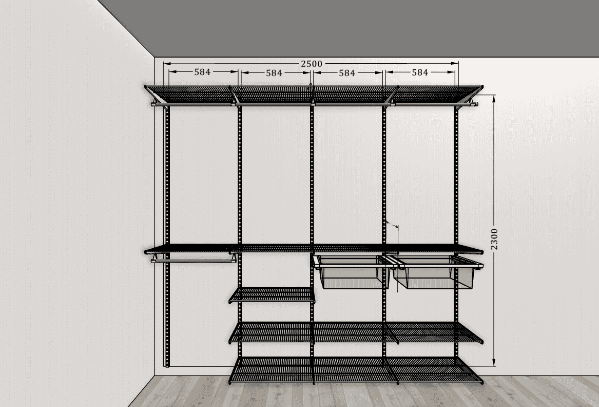 Гардеробная в квартире-студии — компактное решение для небольшого пространства