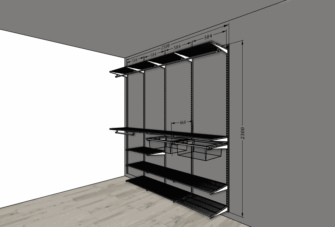 Гардеробная в квартире-студии — компактное решение для небольшого пространства