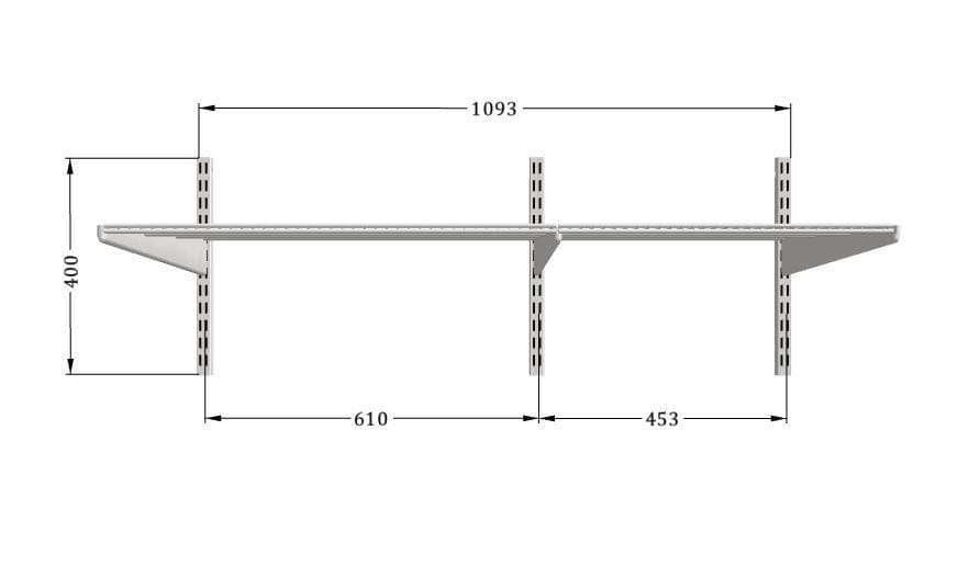 П-образная гардеробная с сетчатыми полками и корзинами — установка за 3 дня