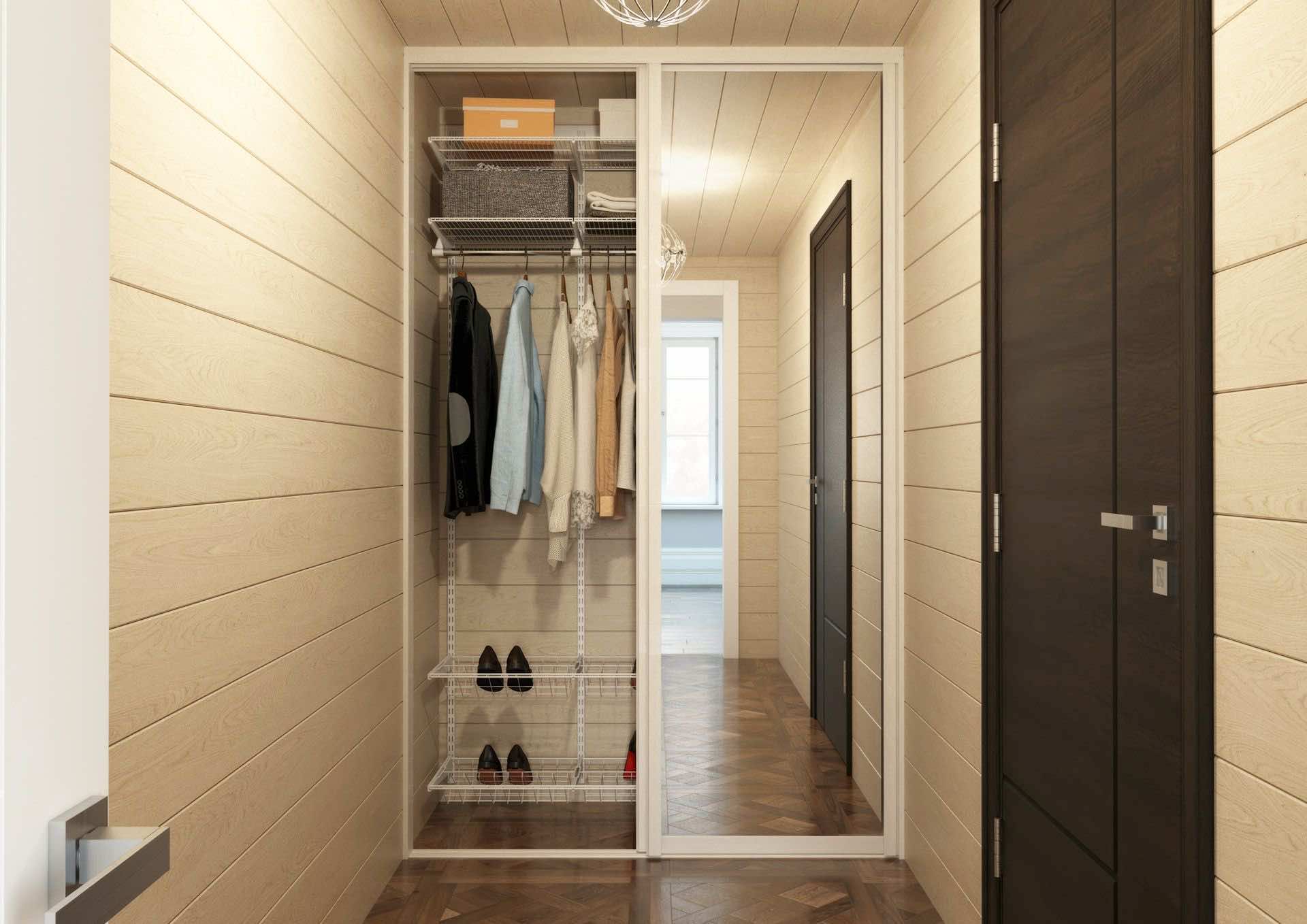 Встроенная прихожая ARISTO 140×45×240 — оптимальное решение для узкого коридора