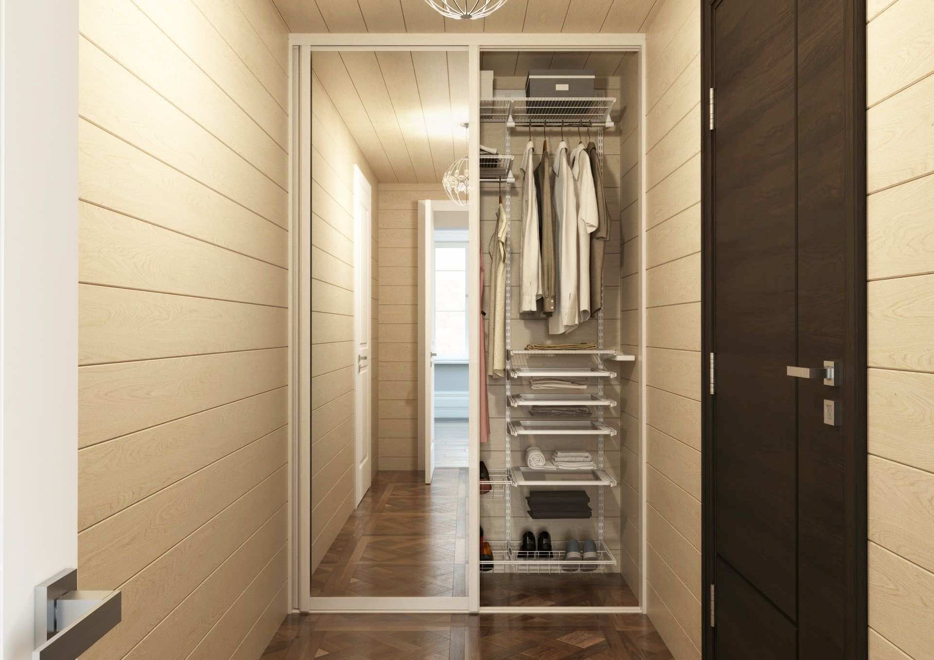 Встроенная прихожая ARISTO 140×45×240 — оптимальное решение для узкого коридора