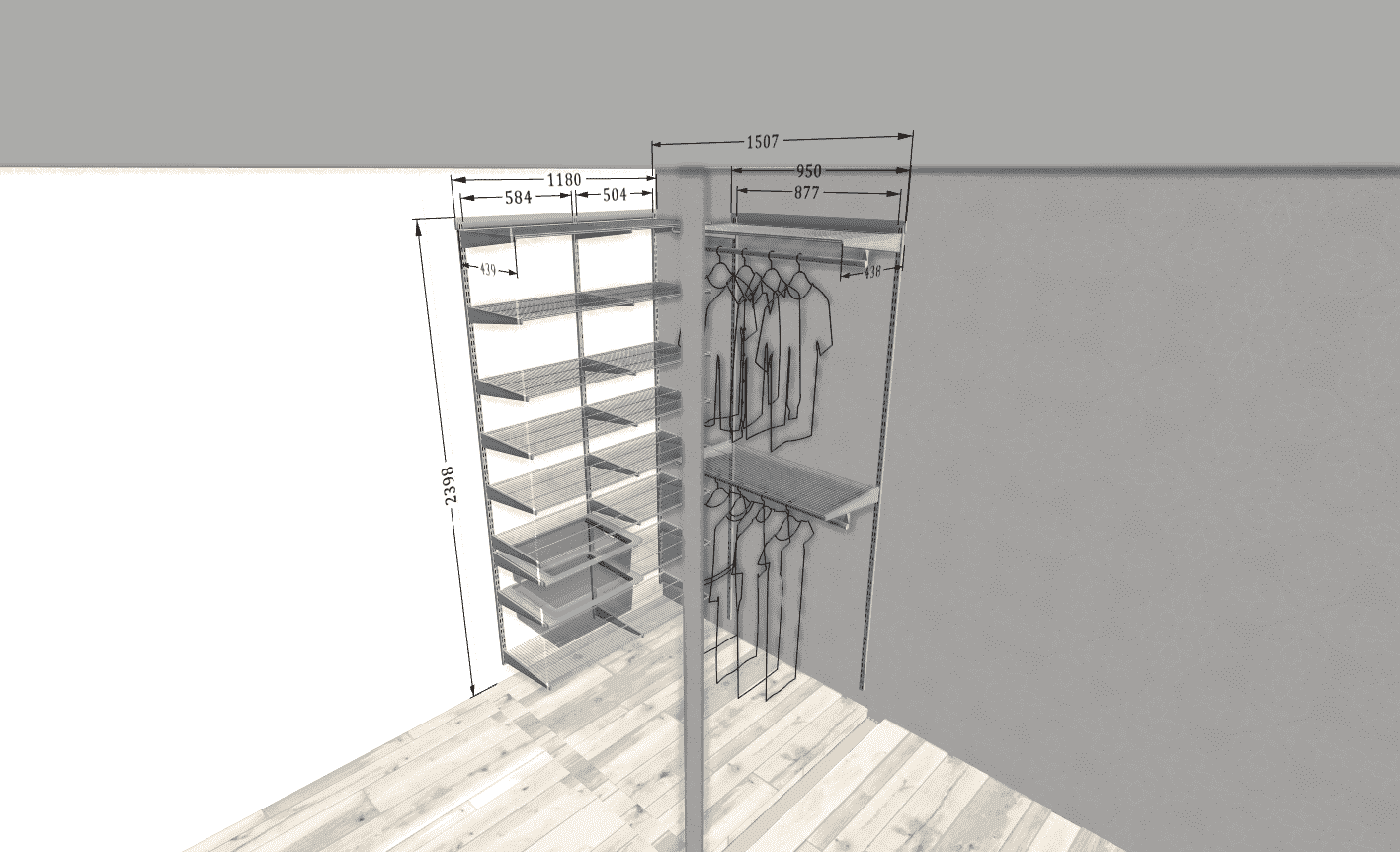 Корпусный шкаф-купе венге для стильного хранения в спальне и гостиной