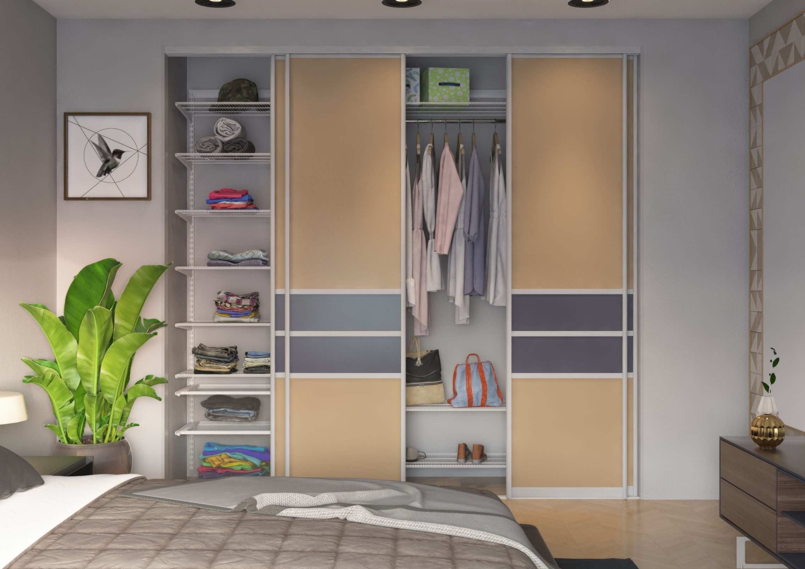 Гардеробная ARISTO с дверями-купе для спальни 260×45×230 — комплексная система хранения