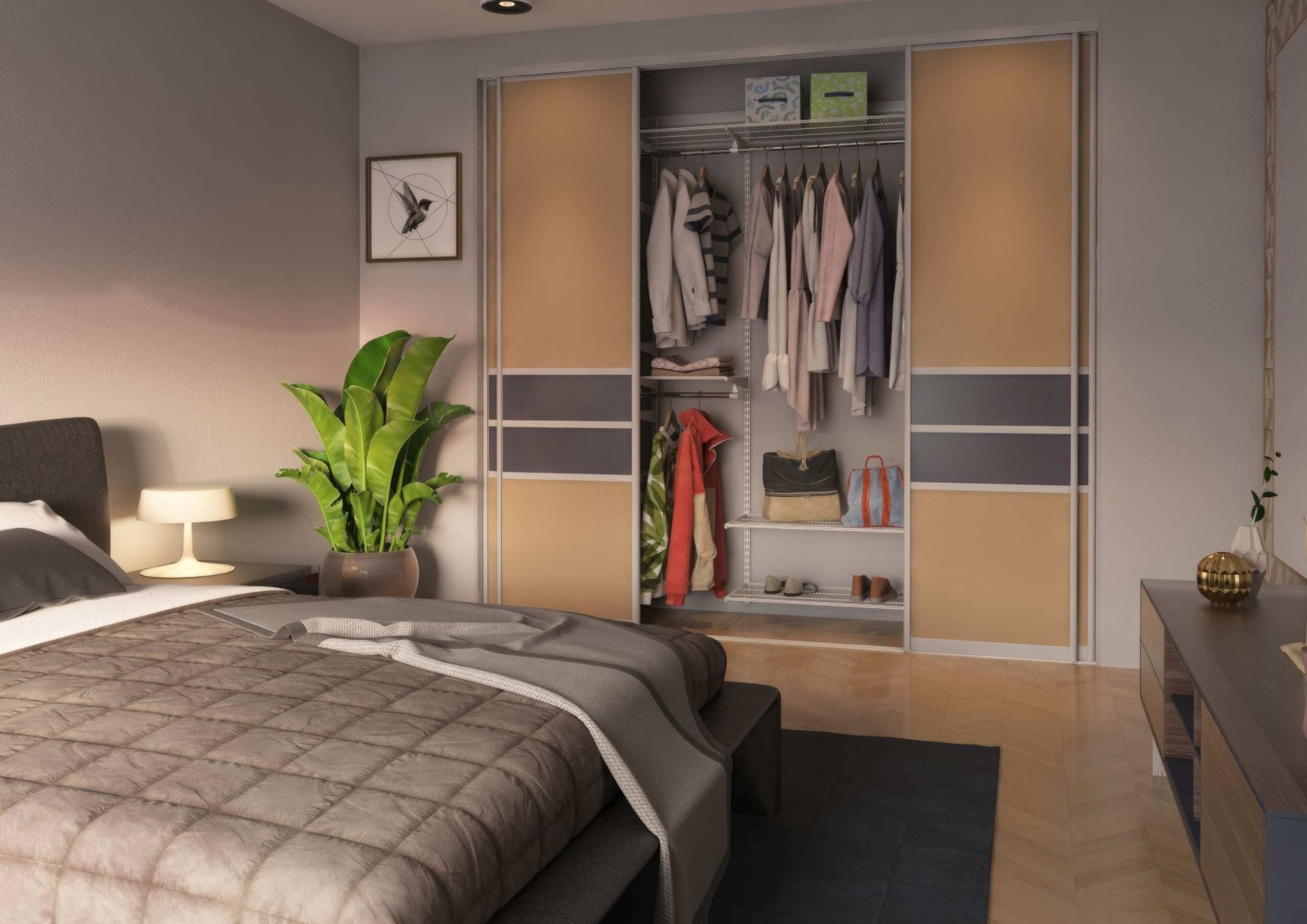 Гардеробная ARISTO с дверями-купе для спальни 260×45×230 — комплексная система хранения