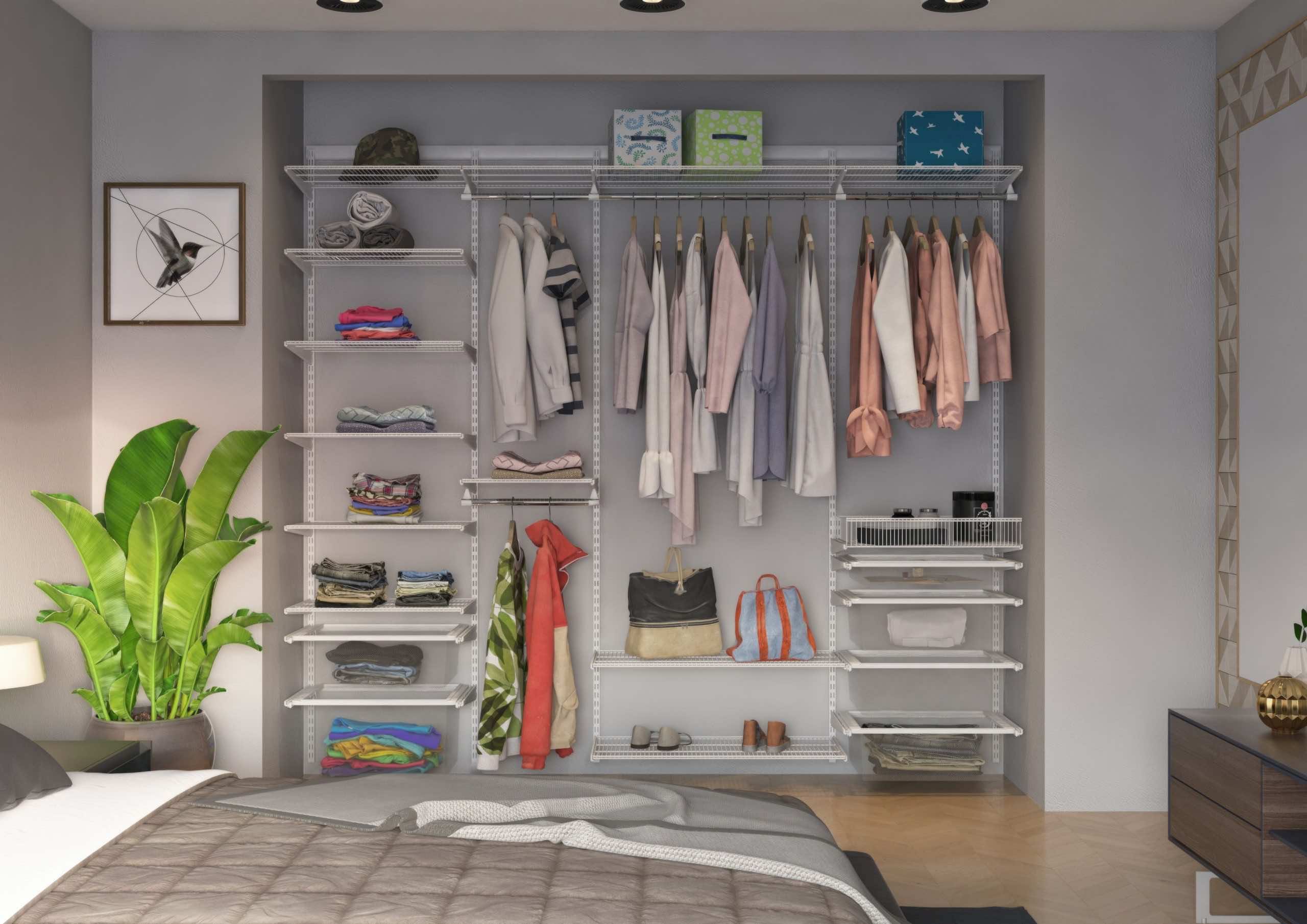 Гардеробная ARISTO с дверями-купе для спальни 260×45×230 — комплексная система хранения