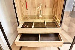 Система хранения 9 метров для гардеробной комнаты с алюминиевым профилем