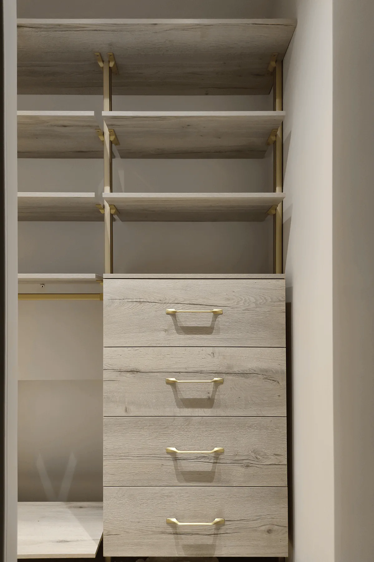 Гардеробная система Vitra Black с алюминиевыми профилями и индивидуальным дизайном