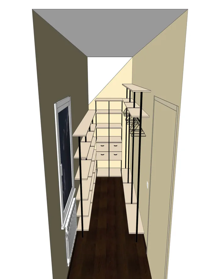 Гардеробная система STILOS Alum с алюминиевыми профилями и индивидуальным дизайном