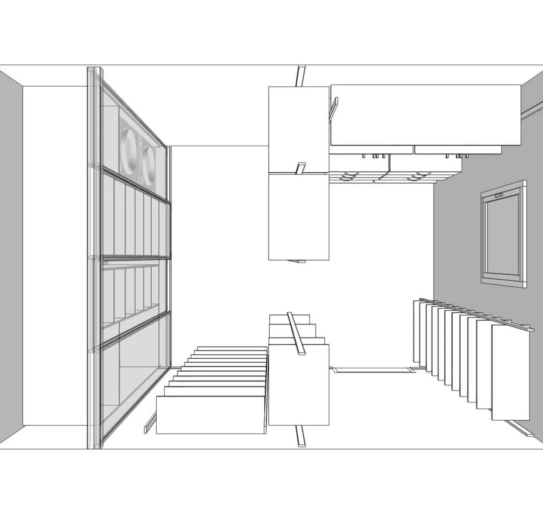 Гардеробная система VITRA Alum для стильного хранения одежды и аксессуаров