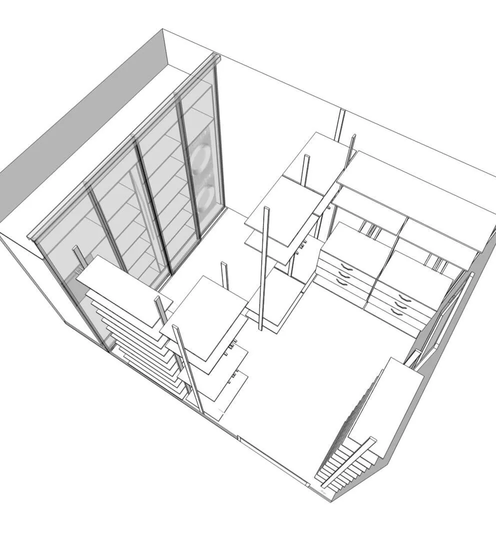 Гардеробная система VITRA Alum для стильного хранения одежды и аксессуаров
