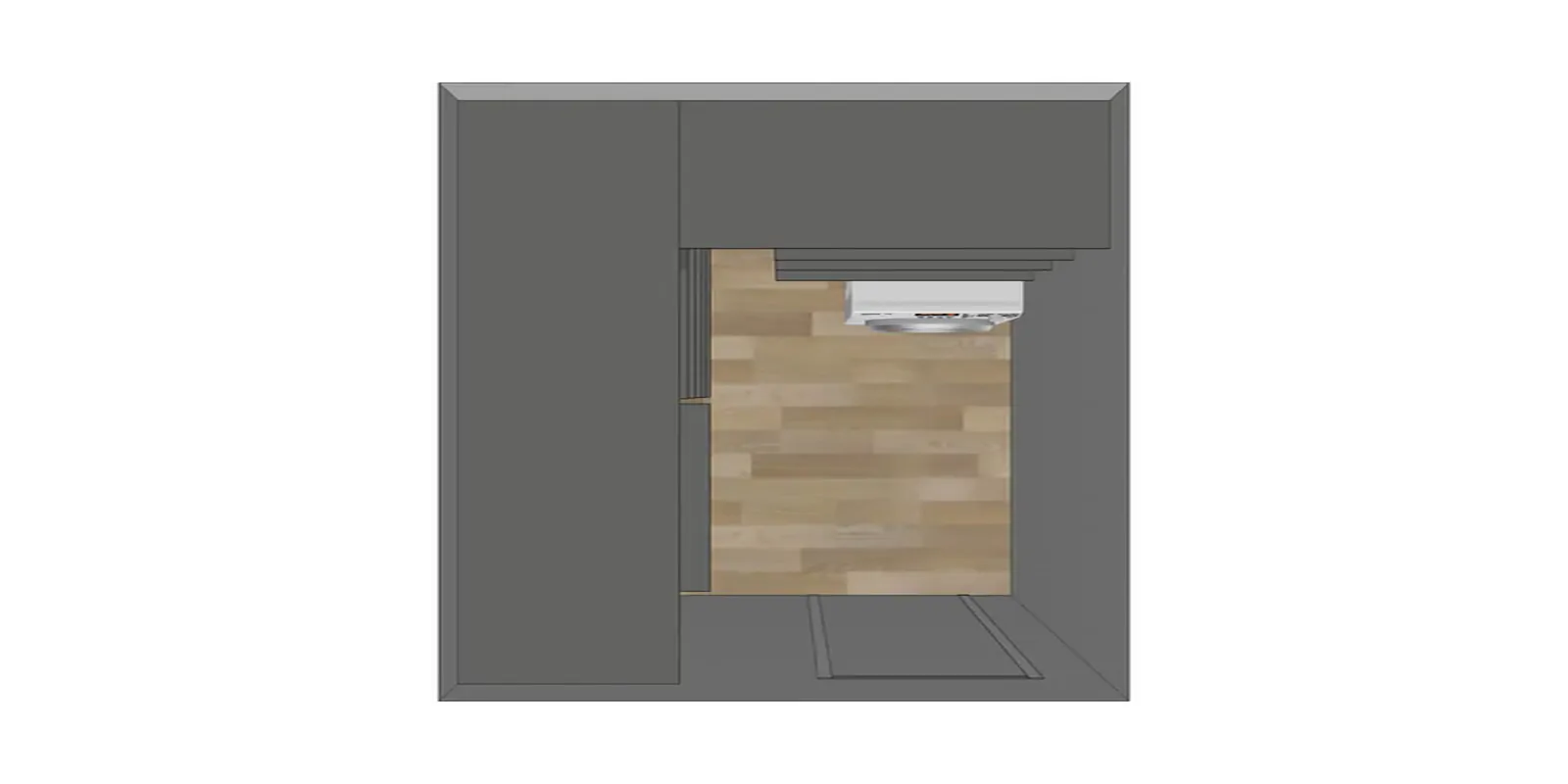 Гардеробная система VITRA для постирочной с алюминиевым профилем и индивидуальным дизайном