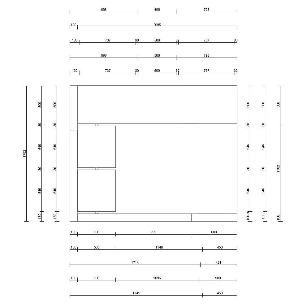 Гардеробная система VITRA Black из алюминиевых профилей для стильного хранения вещей