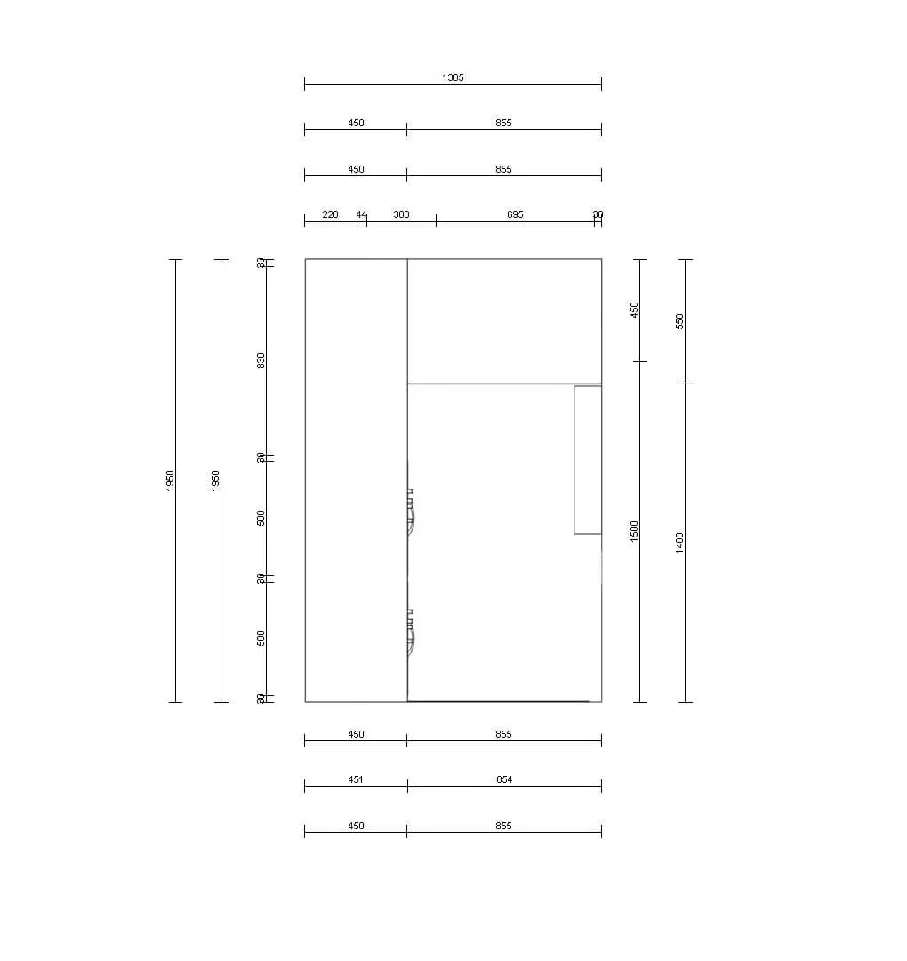 Открытая гардеробная система хранения из дерева и металла для организации пространства