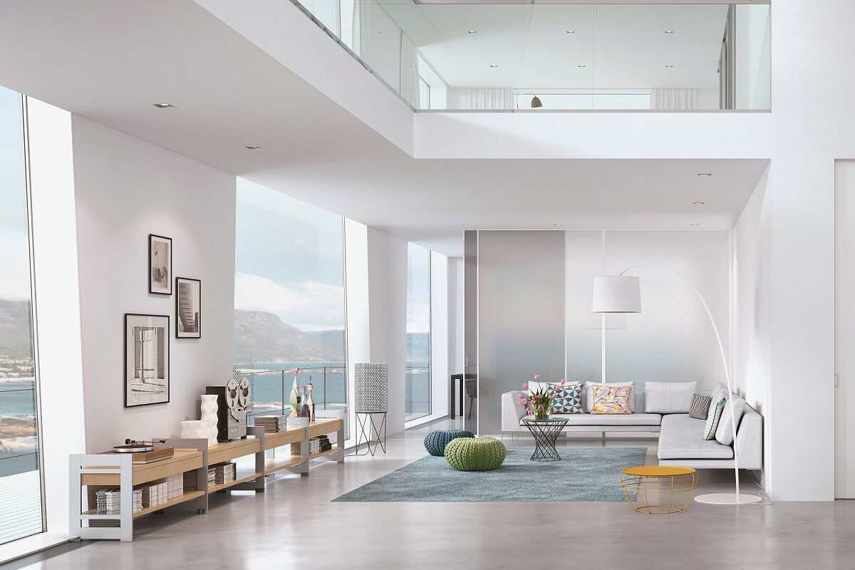 Гардеробная система Stilos Eureka с дверями купе и алюминиевым каркасом под ключ