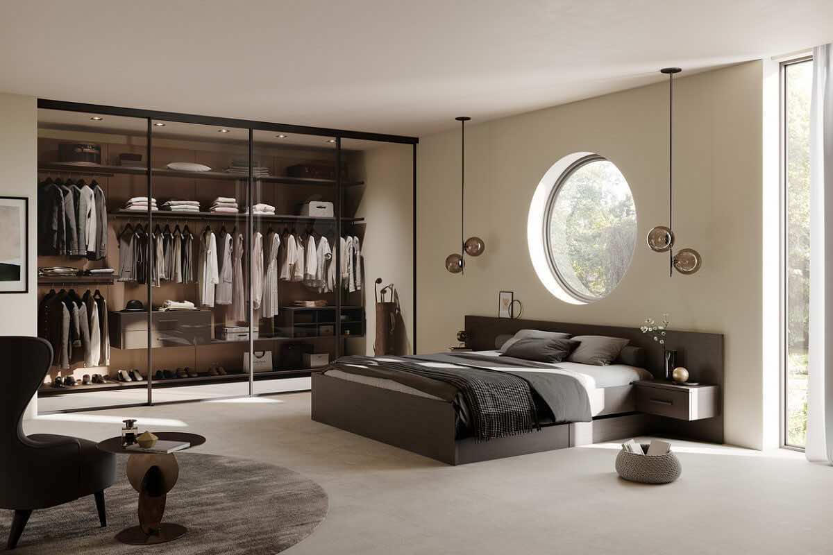 Межкомнатная перегородка с разделителями 280x151x280 см для зонирования пространства