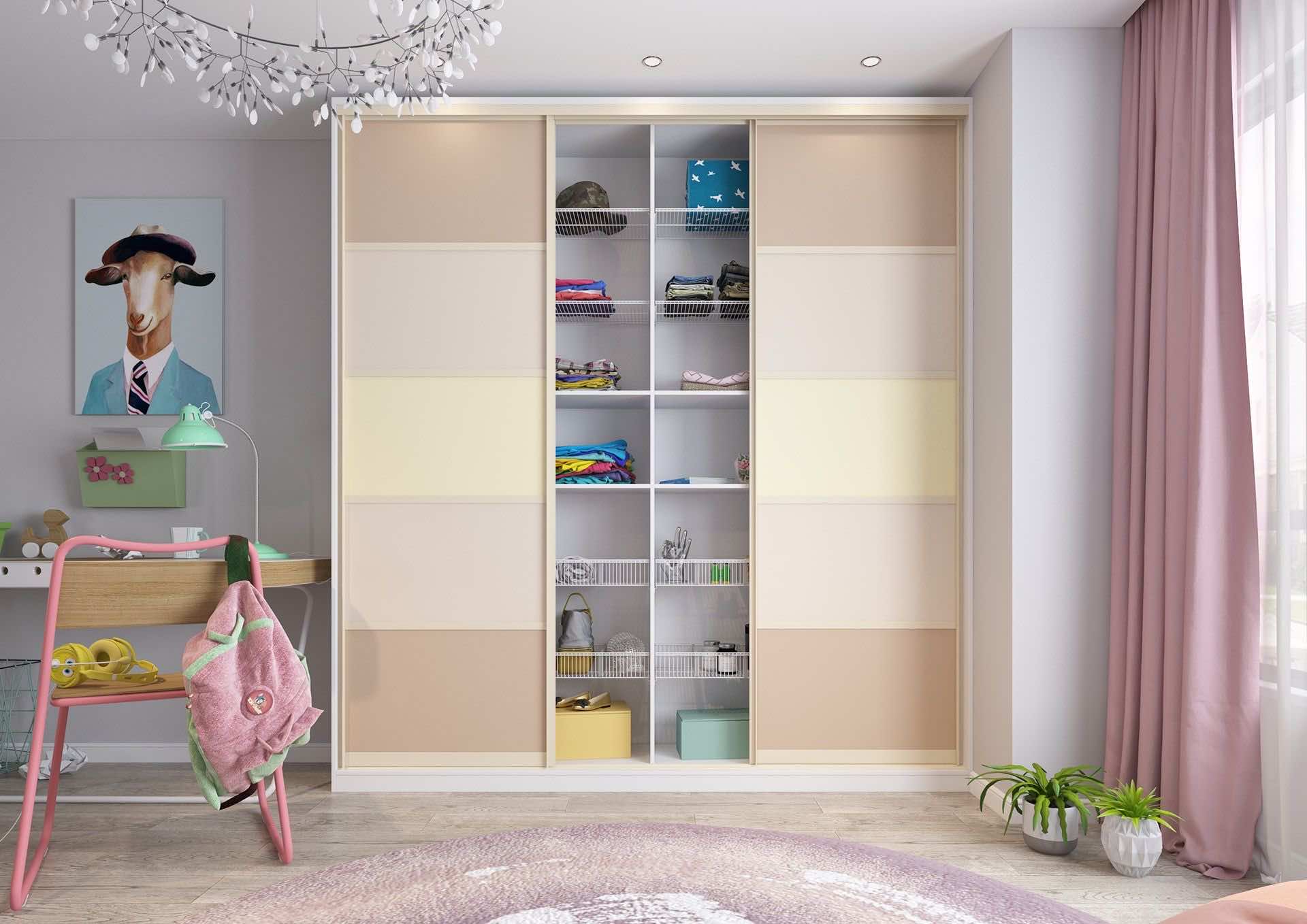 Узкий распашной шкаф Aristo для прихожей и спальни, белый цвет, 4 в 1 система хранения