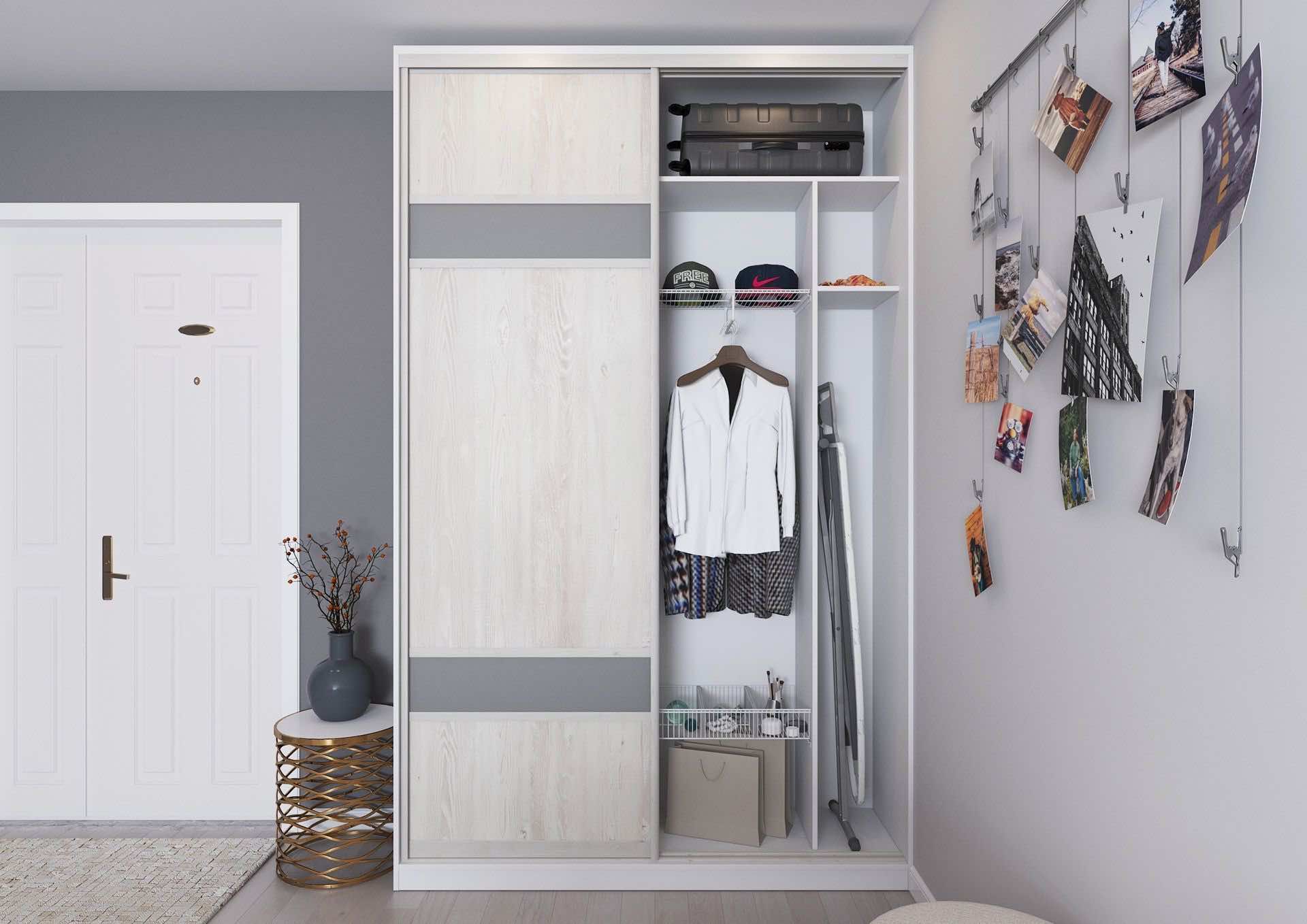 Шкаф-купе для детской комнаты с индивидуальным наполнением и стильным дизайном