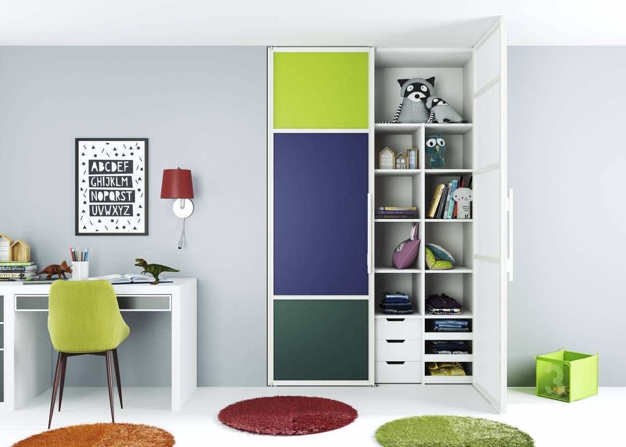 Корпусный шкаф-купе «Дуб белый» для эко-стиля с индивидуальным наполнением