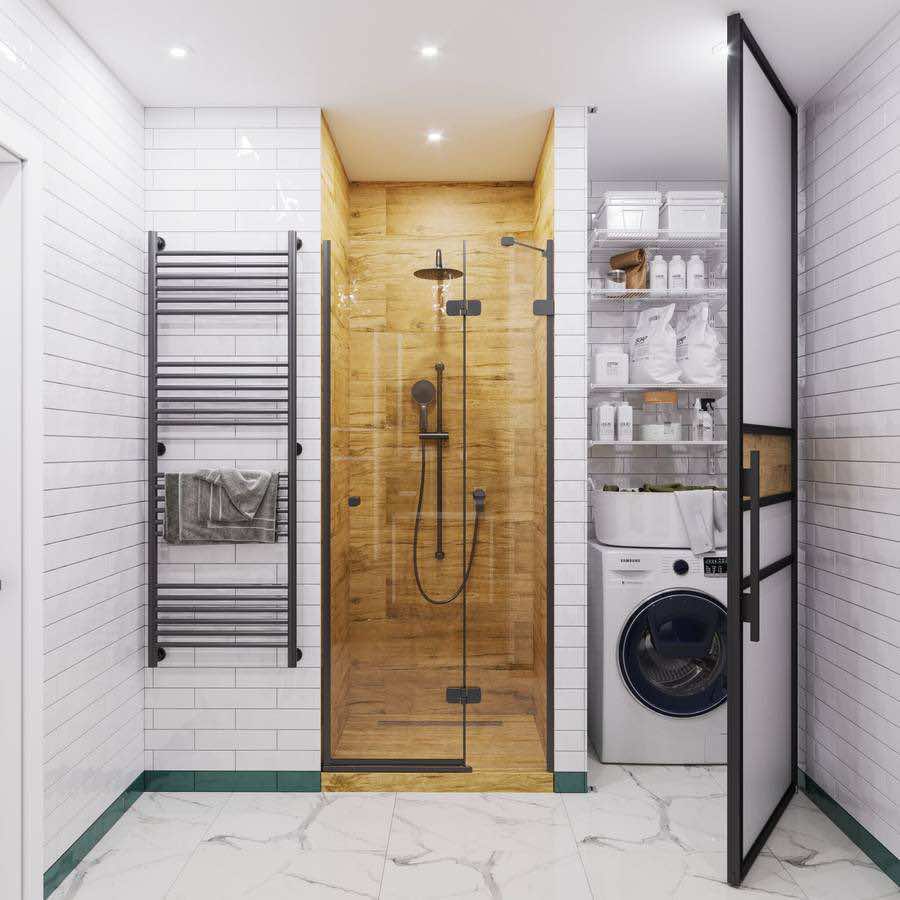 Встроенный распашной шкаф для прихожей с индивидуальным наполнением