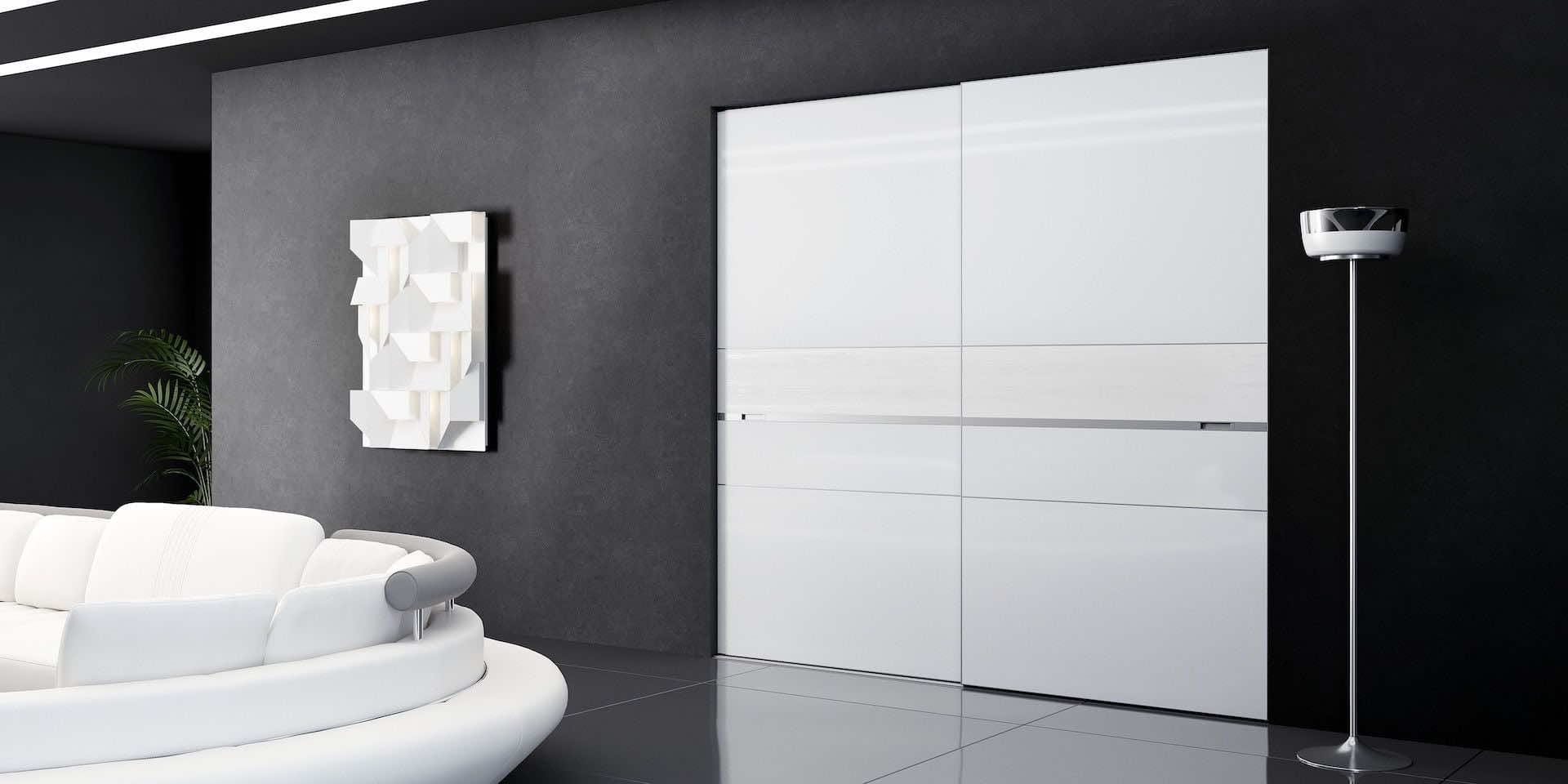 Шкаф купе с натуральным шпоном «Дуб Винтаж» для спальни и гостиной