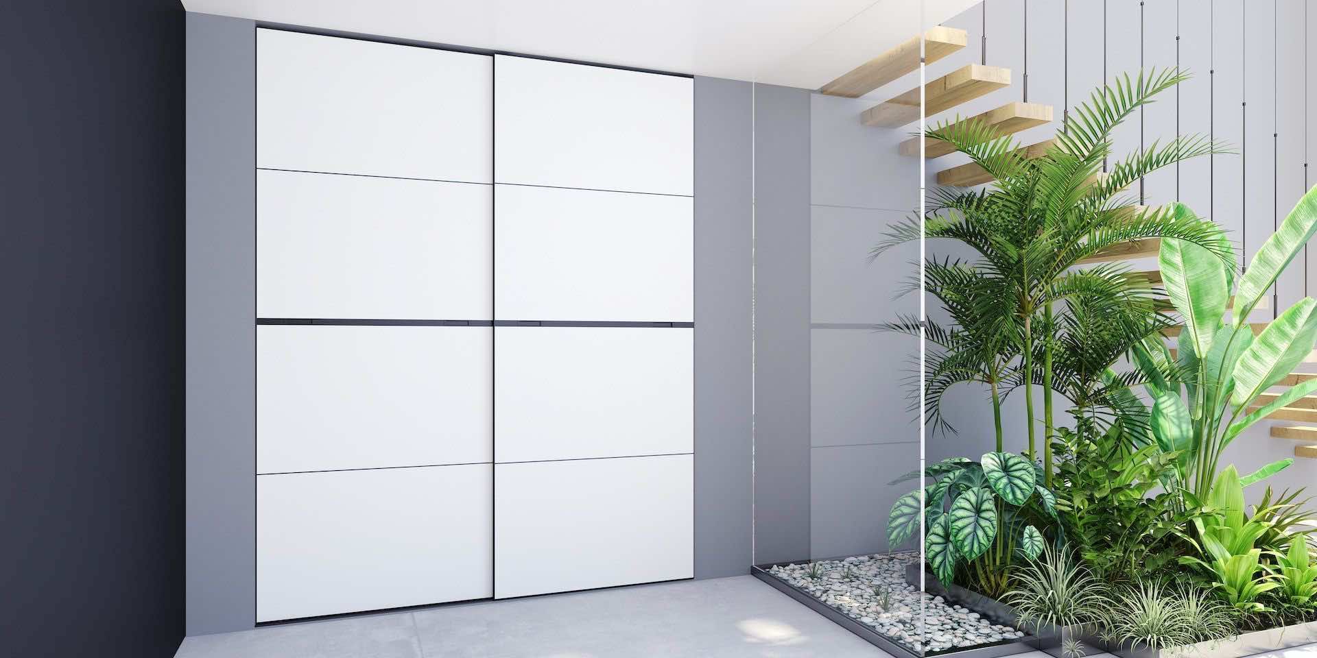 Шкаф-купе в классическом стиле аквамарин 210х65х240 см с гардеробной системой