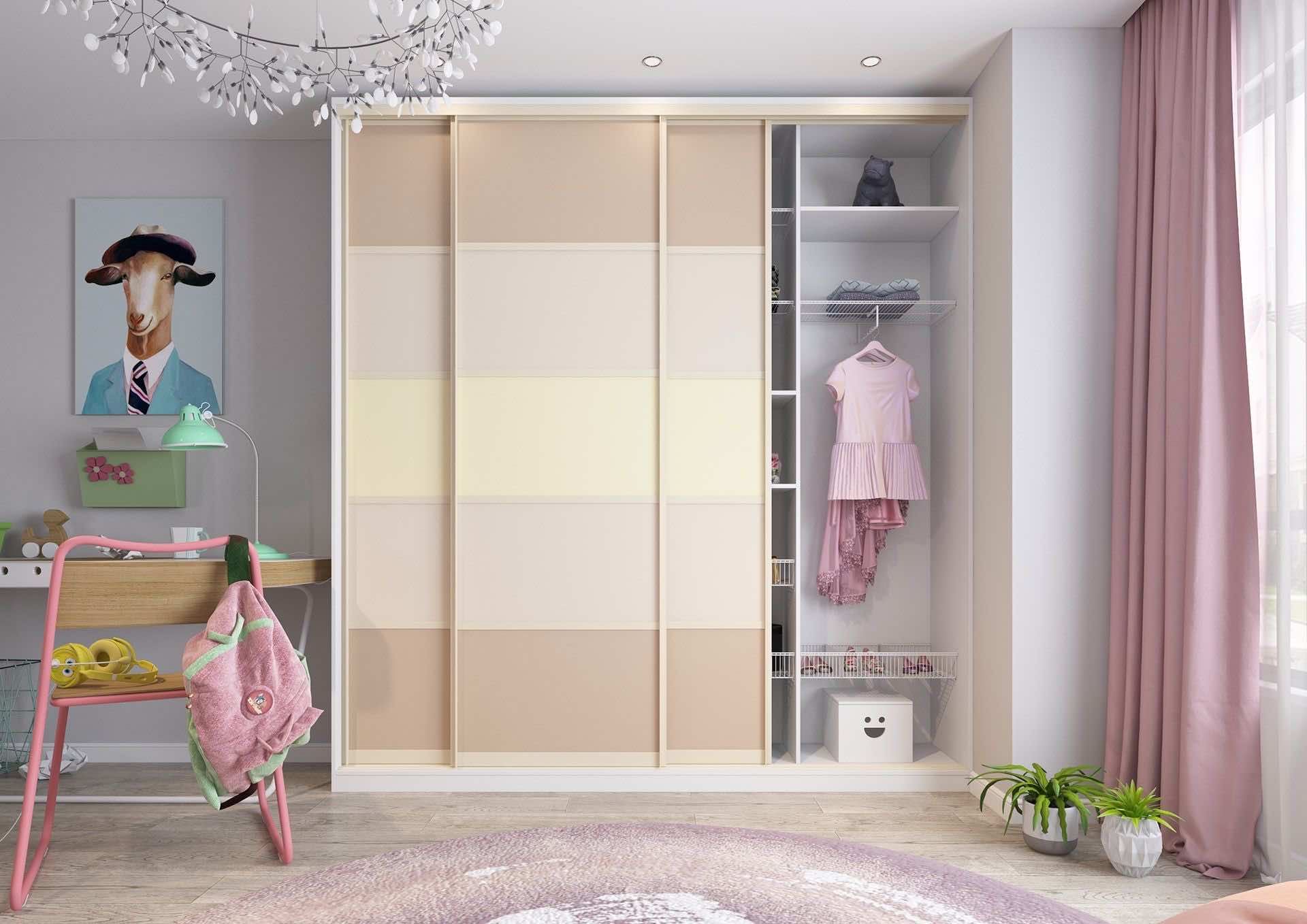 Узкий распашной шкаф Aristo для прихожей и спальни, белый цвет, 4 в 1 система хранения