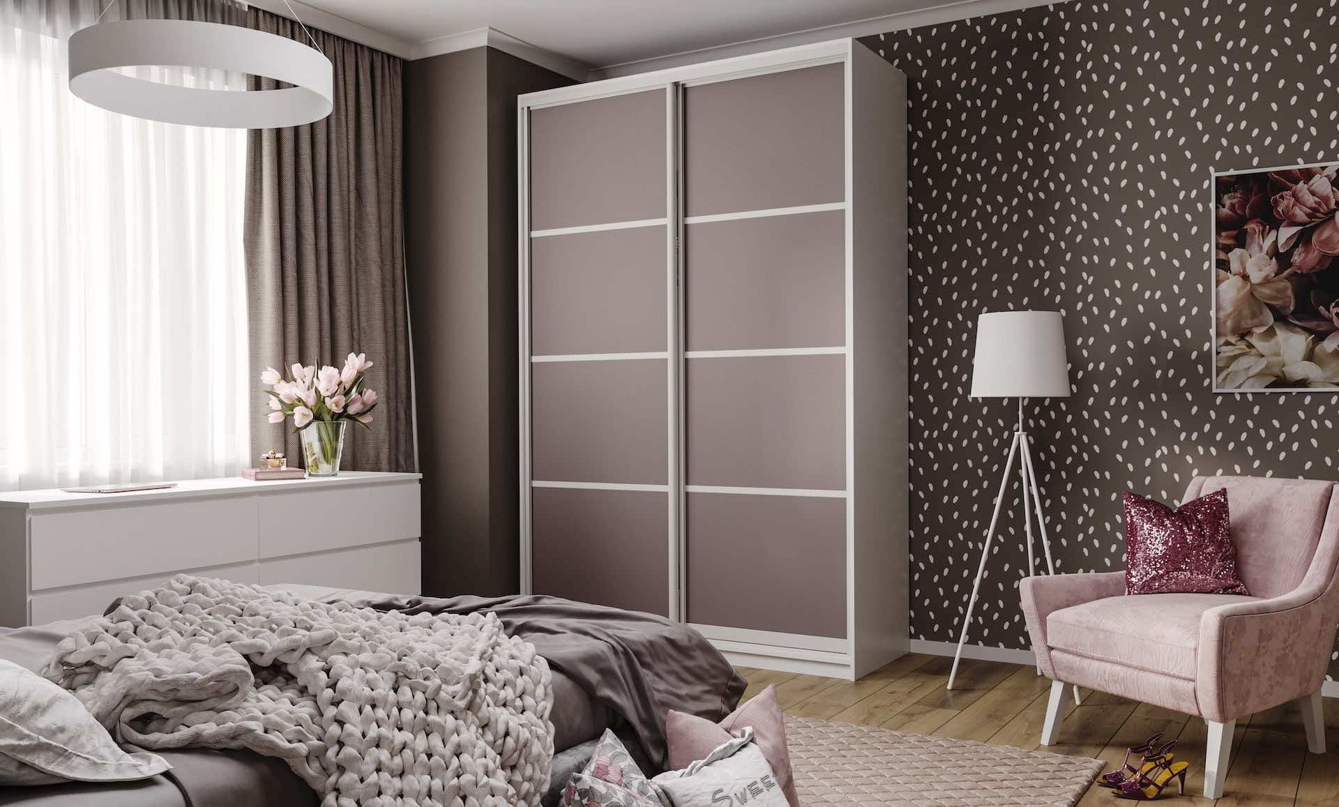 Шкаф «Лунный камень» с профилем ARISTO для стильного хранения вещей