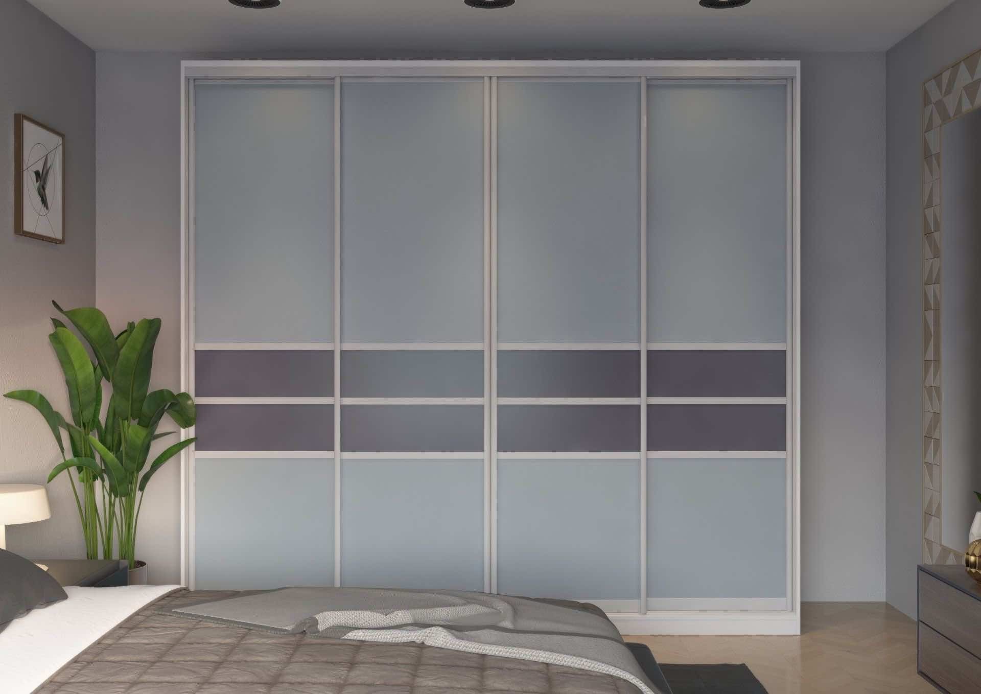 Шкаф-купе «Жемчуг серый» для спальни и гостиной с индивидуальным наполнением