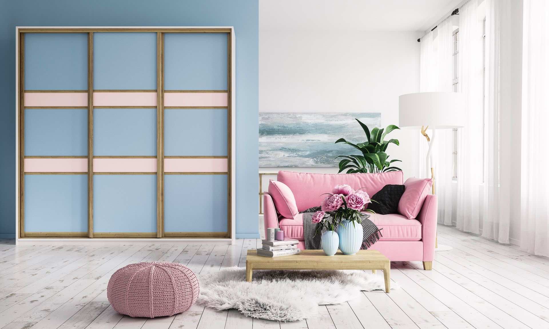 Шкаф-витрина EDGE Max со стеклянными фасадами для гостиной и спальни 160x65x240 см