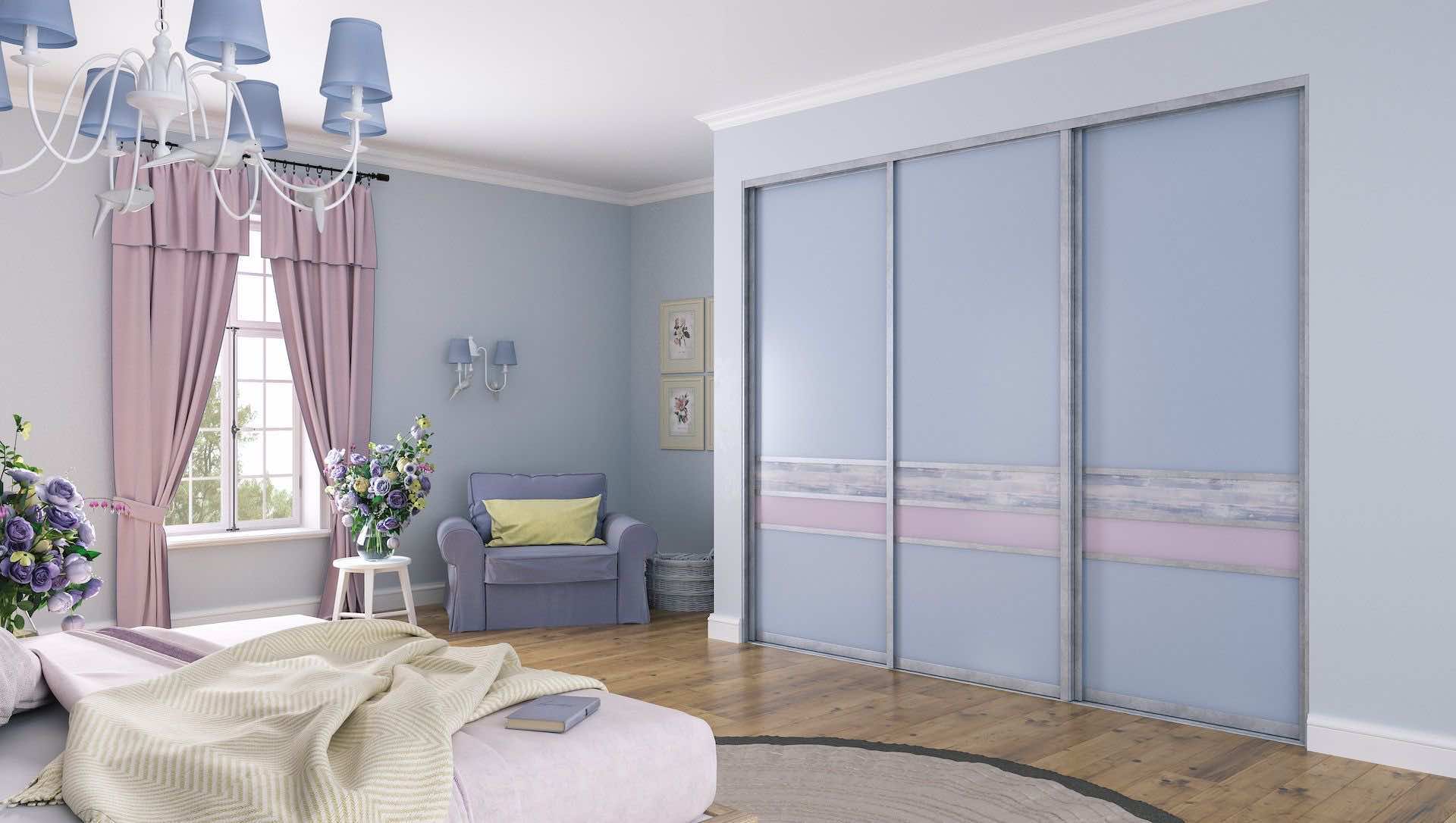 Классический шкаф-купе с зеркалом и индивидуальным наполнением для гардеробной системы