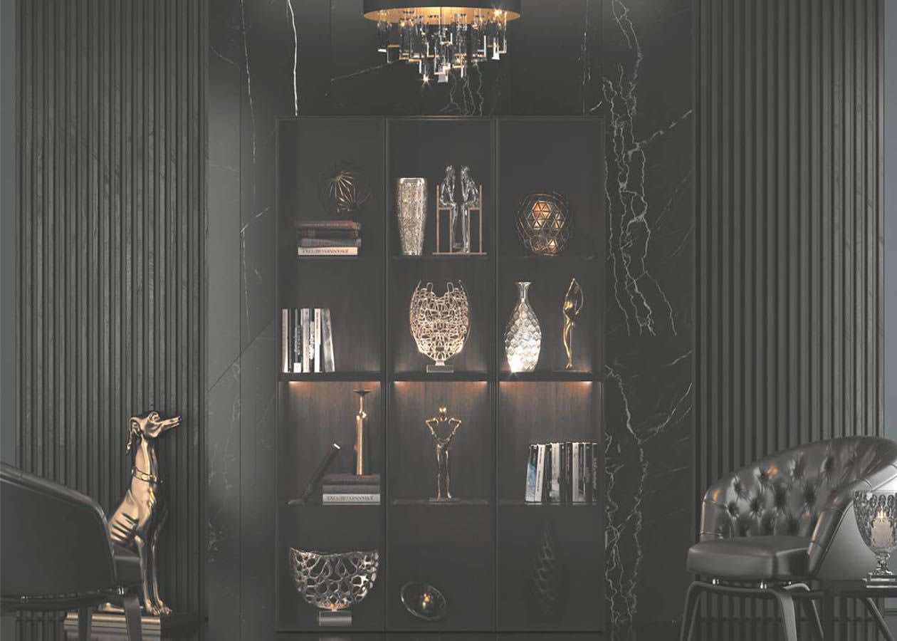 Шкаф-купе в столовую Дуб Платина для стильного интерьера и удобного хранения