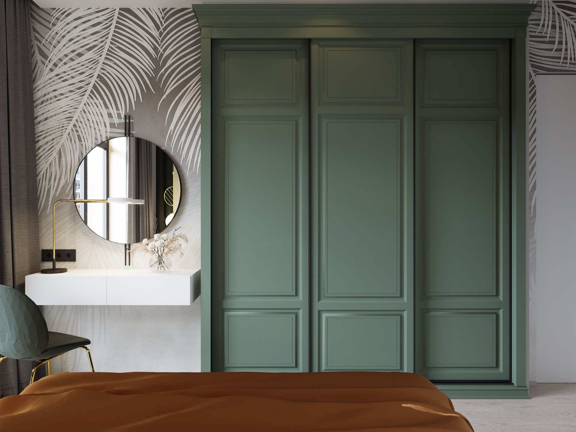 Встроенный шкаф NOVA с врезными ручками для прихожей и спальни 160x65x230 см