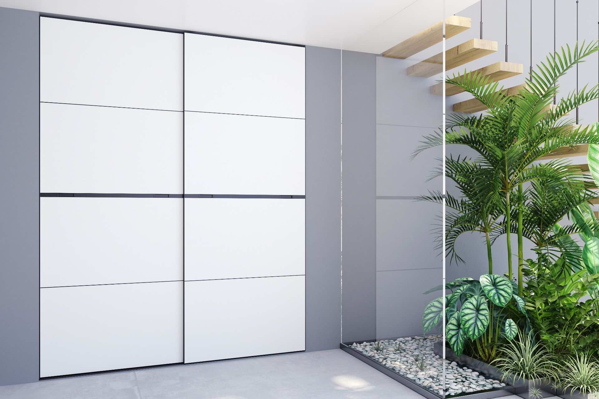 Шкаф-купе в классическом стиле аквамарин 210х65х240 см с гардеробной системой