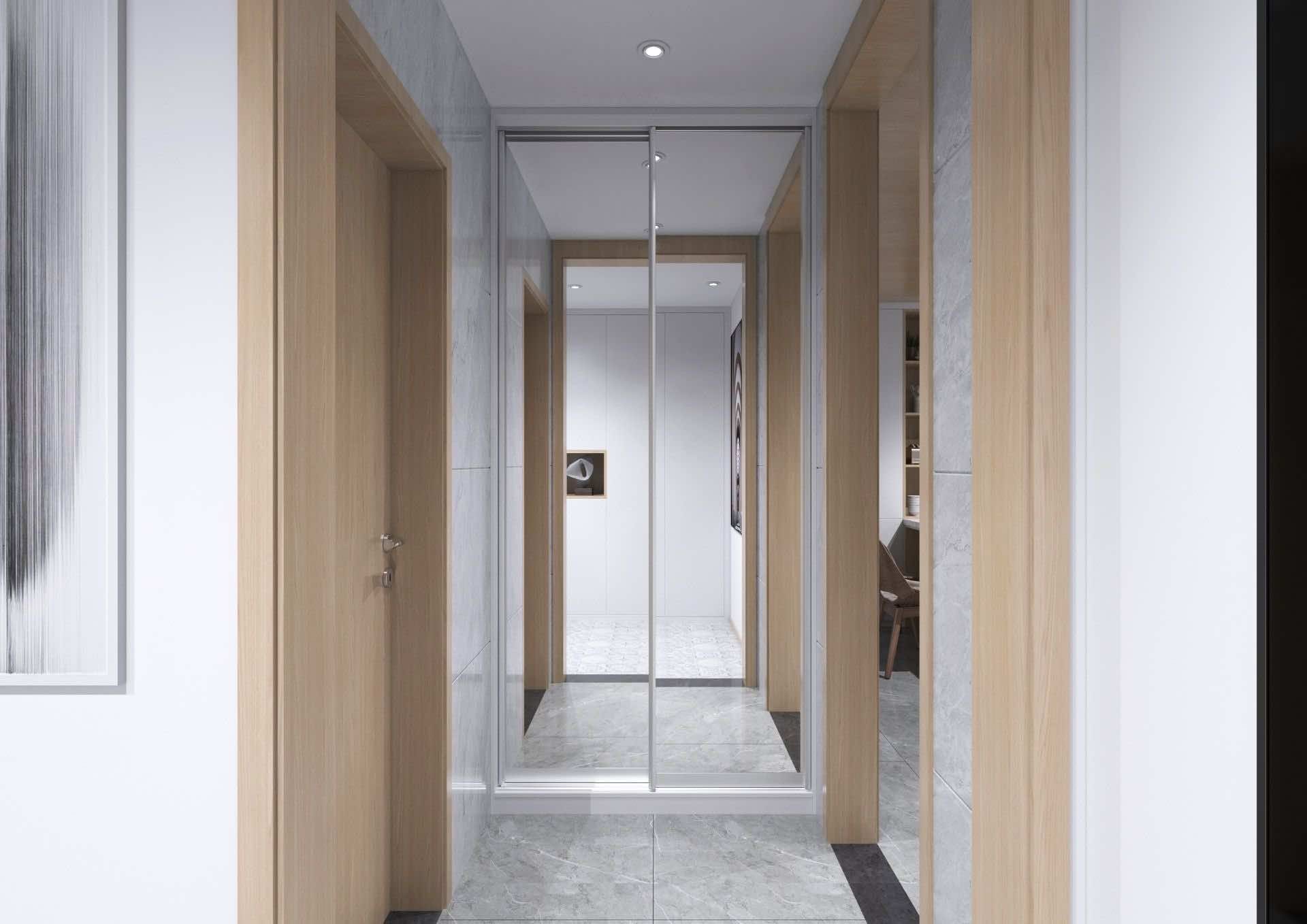 Шкаф купе со стеклянными дверями Edge Max для гостиной и спальни 160x65x240 см